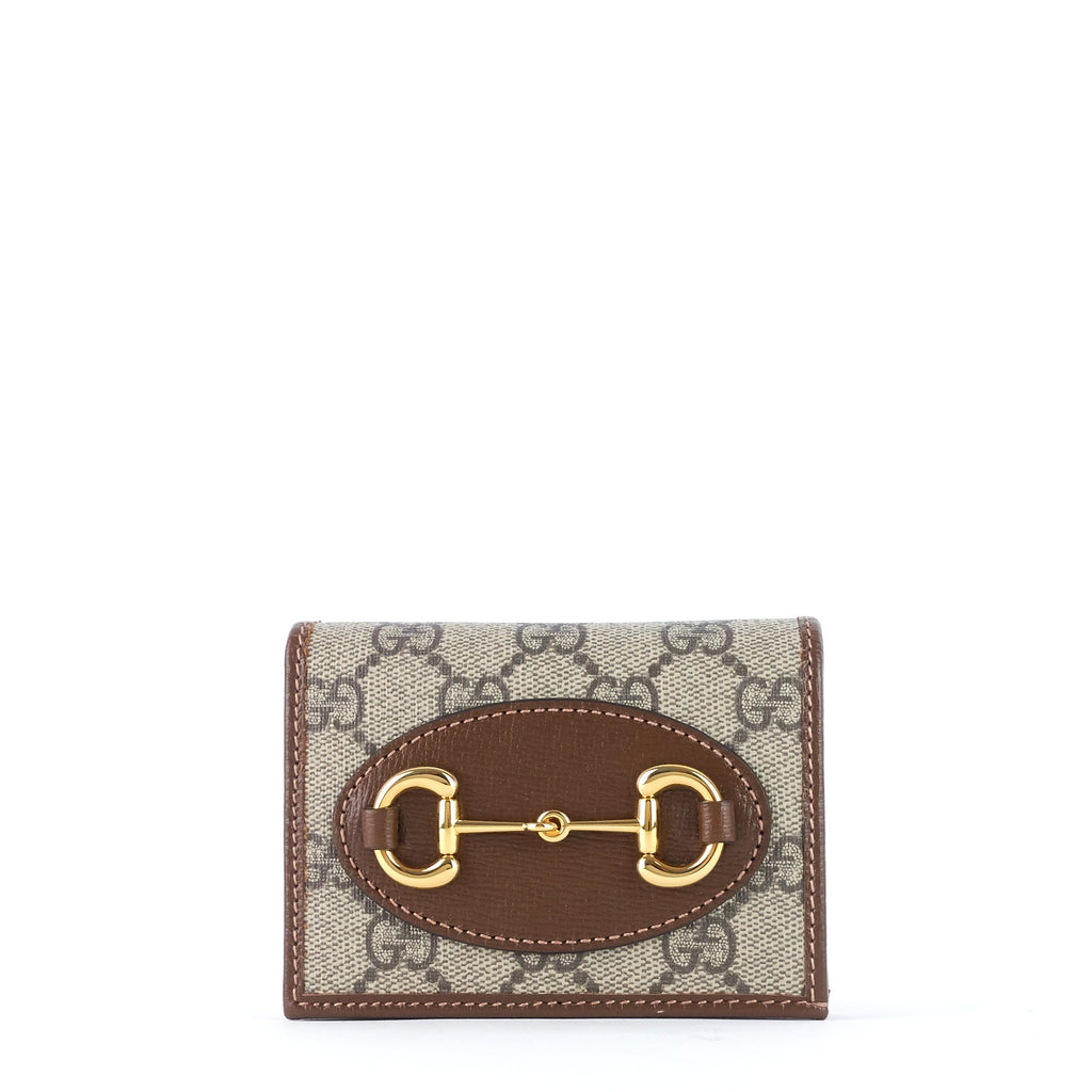 Gucci Horsebit 1955 GG Supreme Canvas Card Case