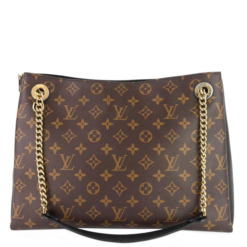 Louis Vuitto SurÃ¨ne MM Monogram Canvas and Calfskin Leather Tote Bag