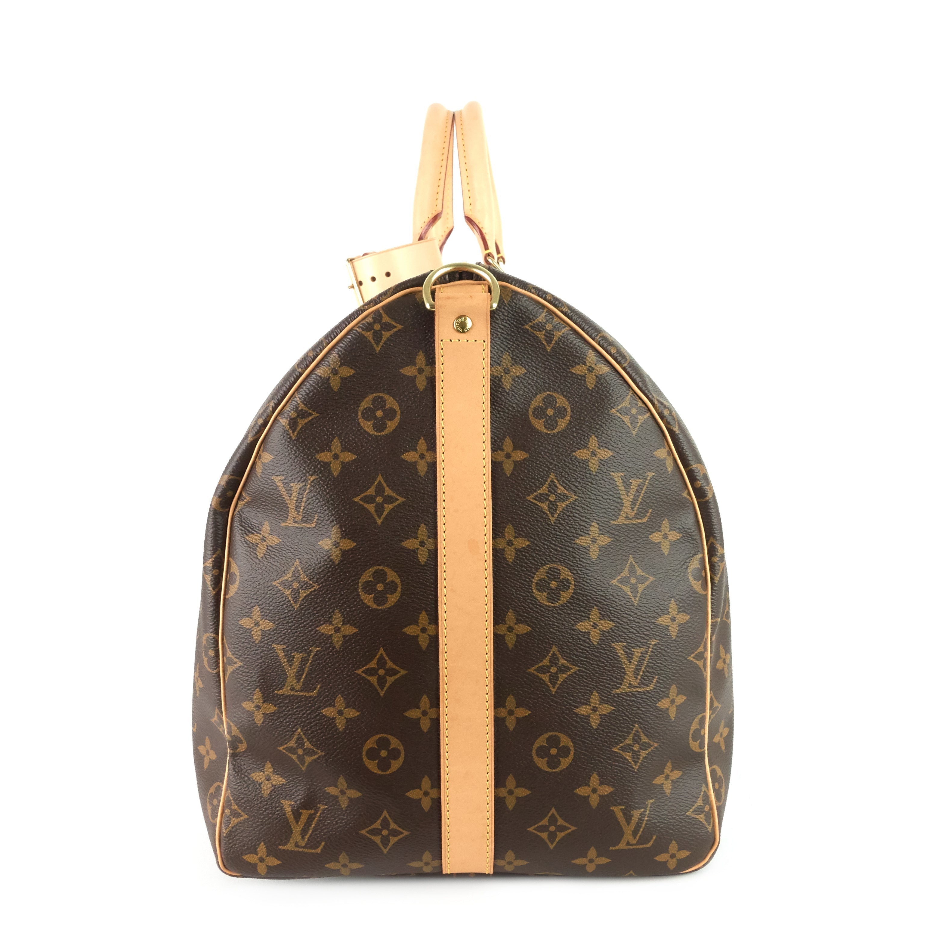 Louis Vuitto Keepall 55 BandouliÃ¨re Monogram Canvas Bag