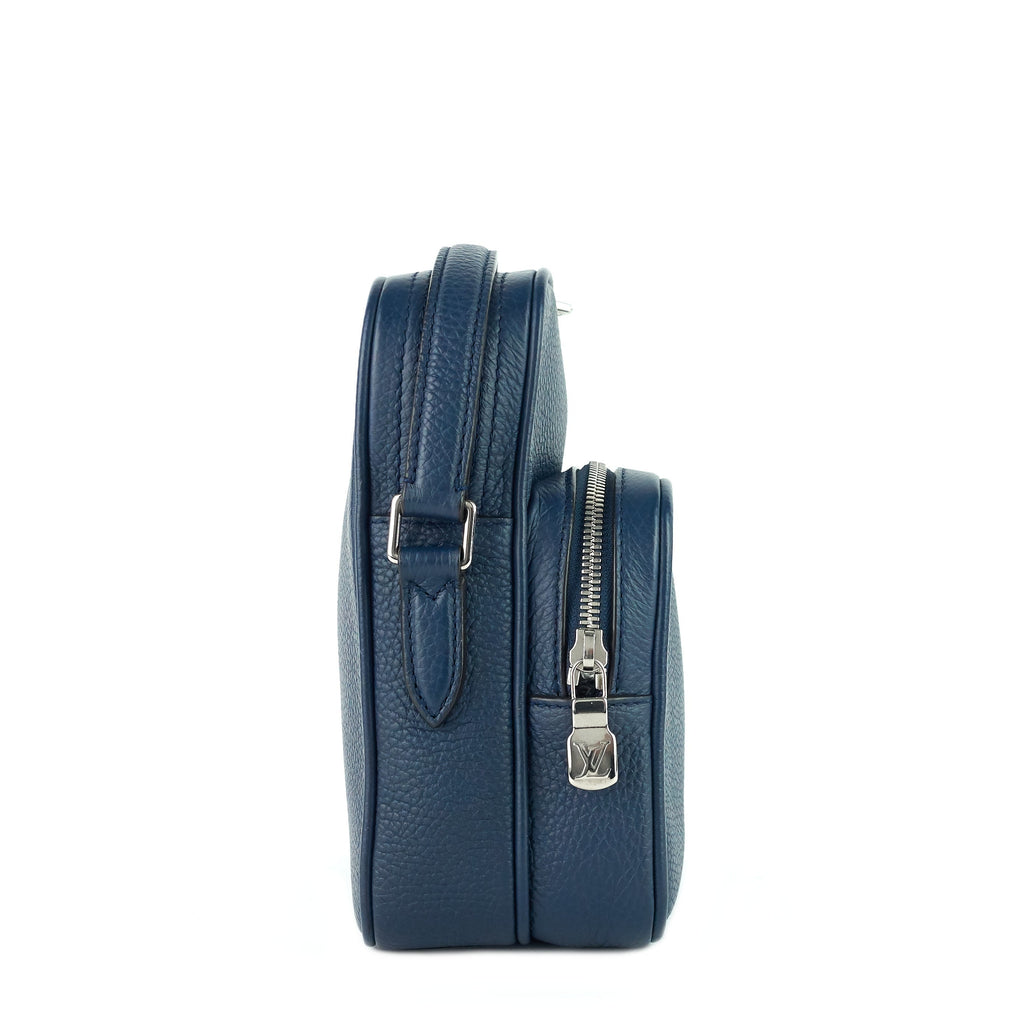 Louis Vuitto Amazone Blue Taurillon Leather Crossbody Bag