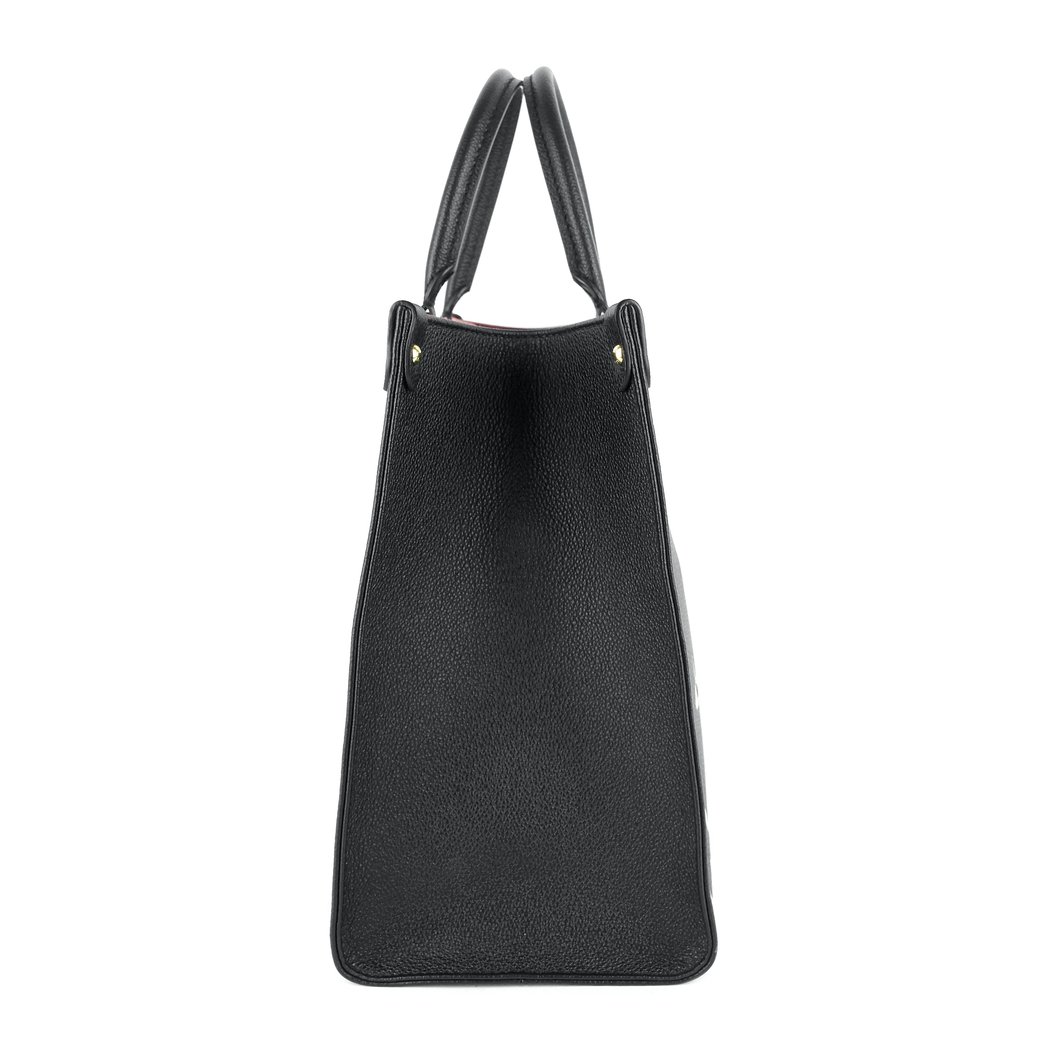 Louis Vuitto OnTheGo MM Bicolour Monogram Empreinte Leather Bag