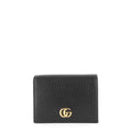 Gucci Marmont Pebbled Calfskin Card Case