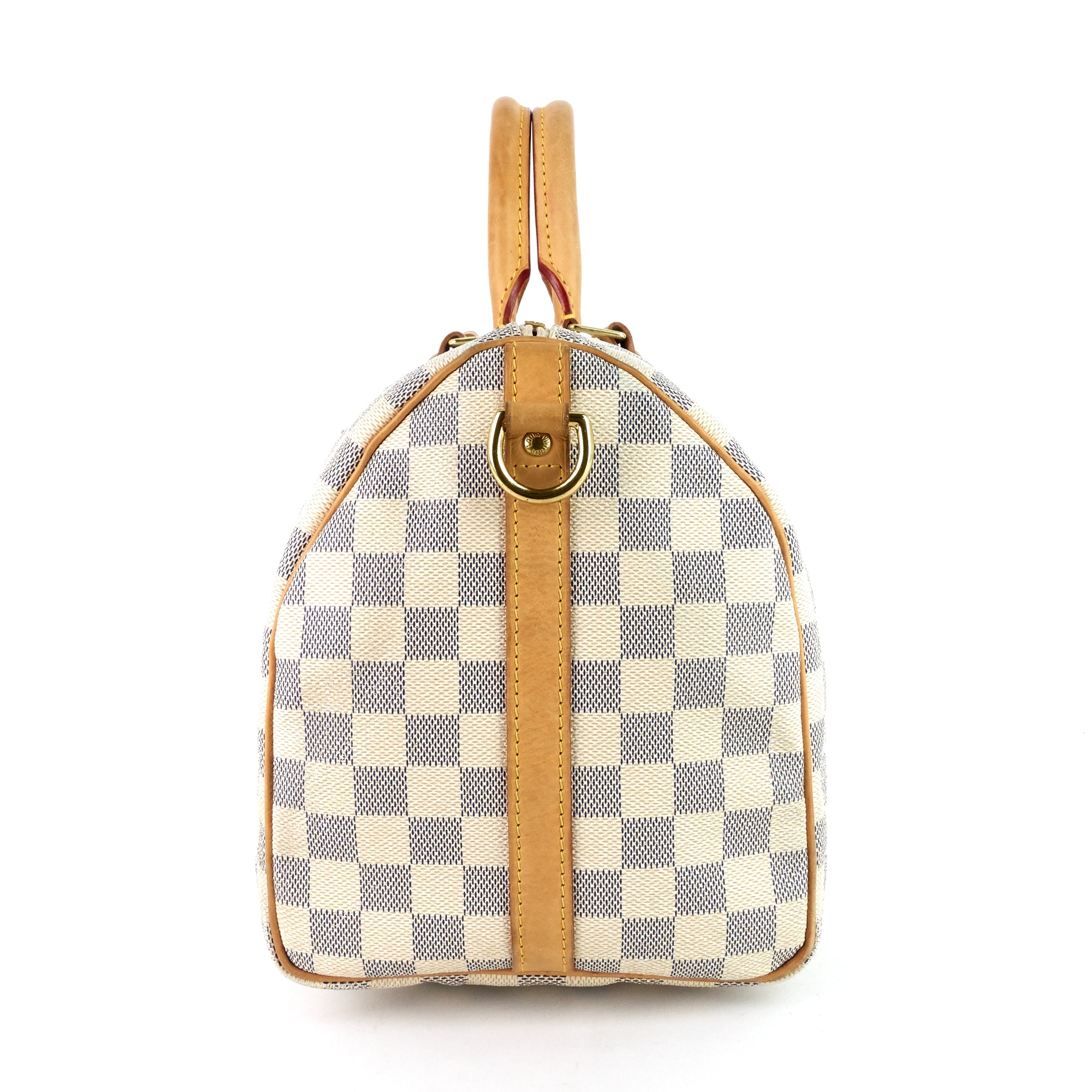 Louis Vuitto Speedy 30 Bandouliere Damier Azur Canvas Bag
