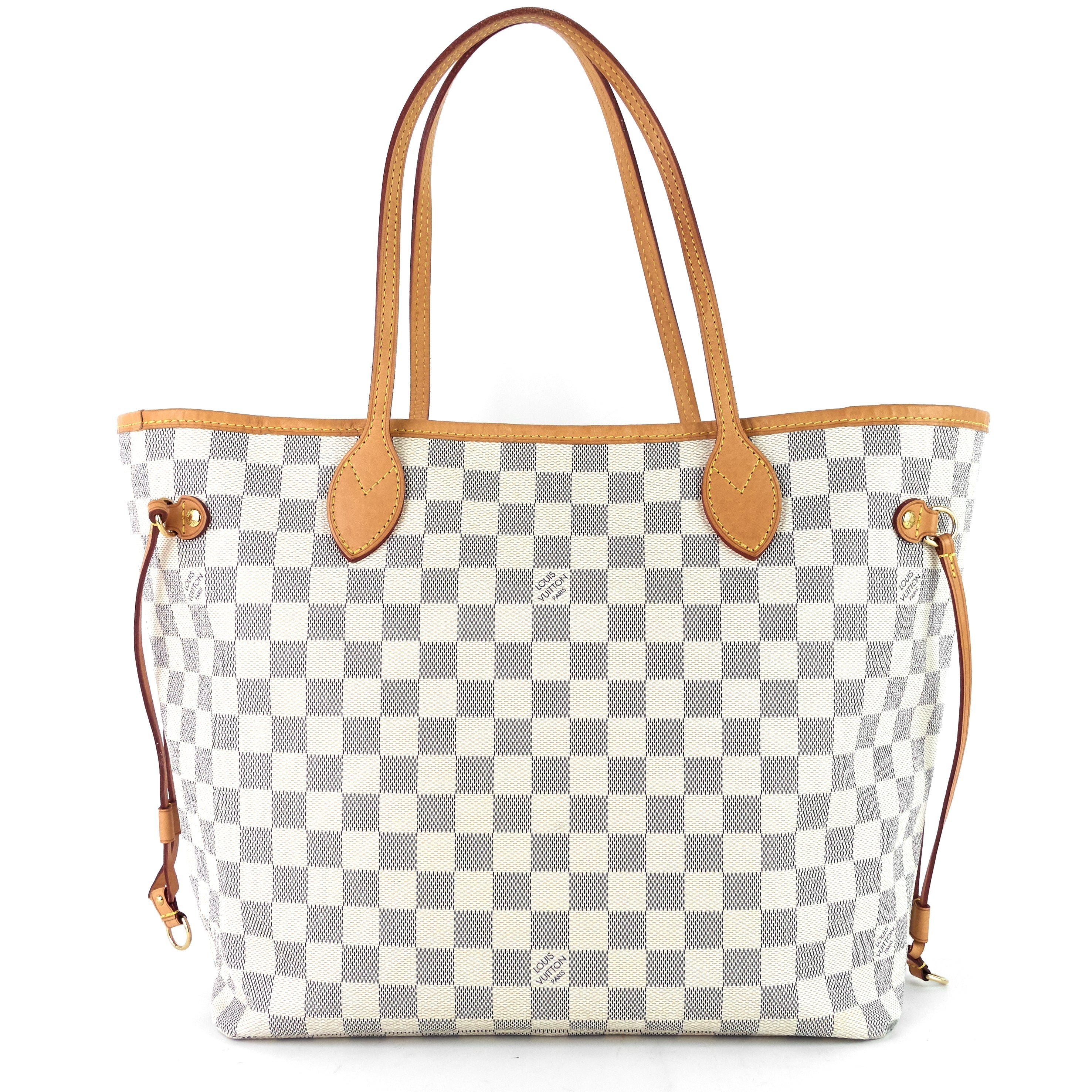 Louis Vuitto Neverfull MM Damier Azur Canvas Bag