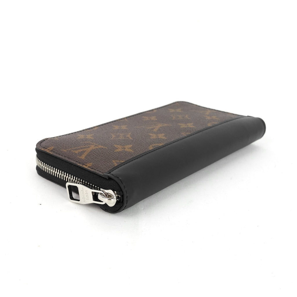 Louis Vuitto Zippy Monogram Macassar Canvas Vertical Bifold Wallet