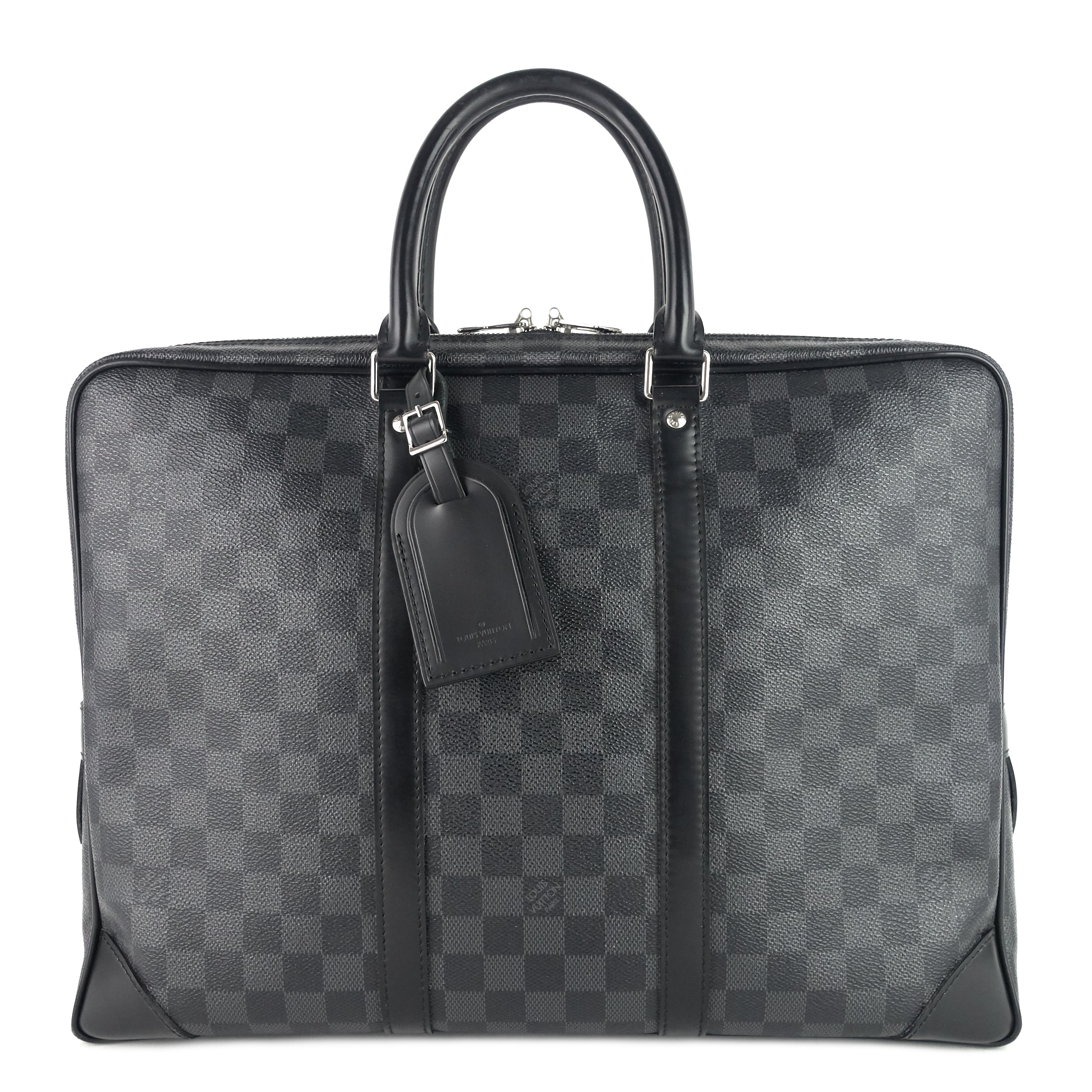 Louis Vuitto Porte-Documents Voyage GM Damier Graphite Canvas Briefcase Bag