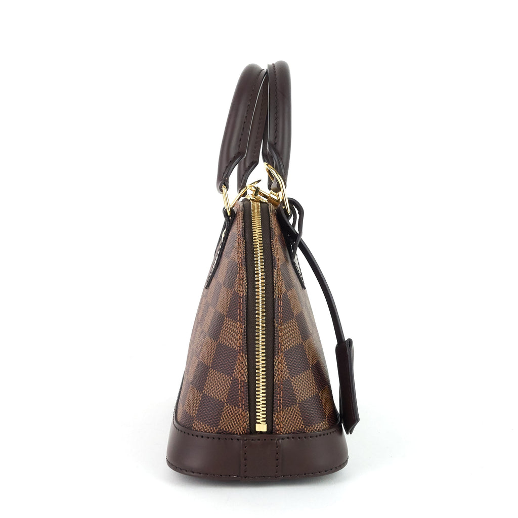 Louis Vuitto Alma BB Damier Ebene Canvas Handbag