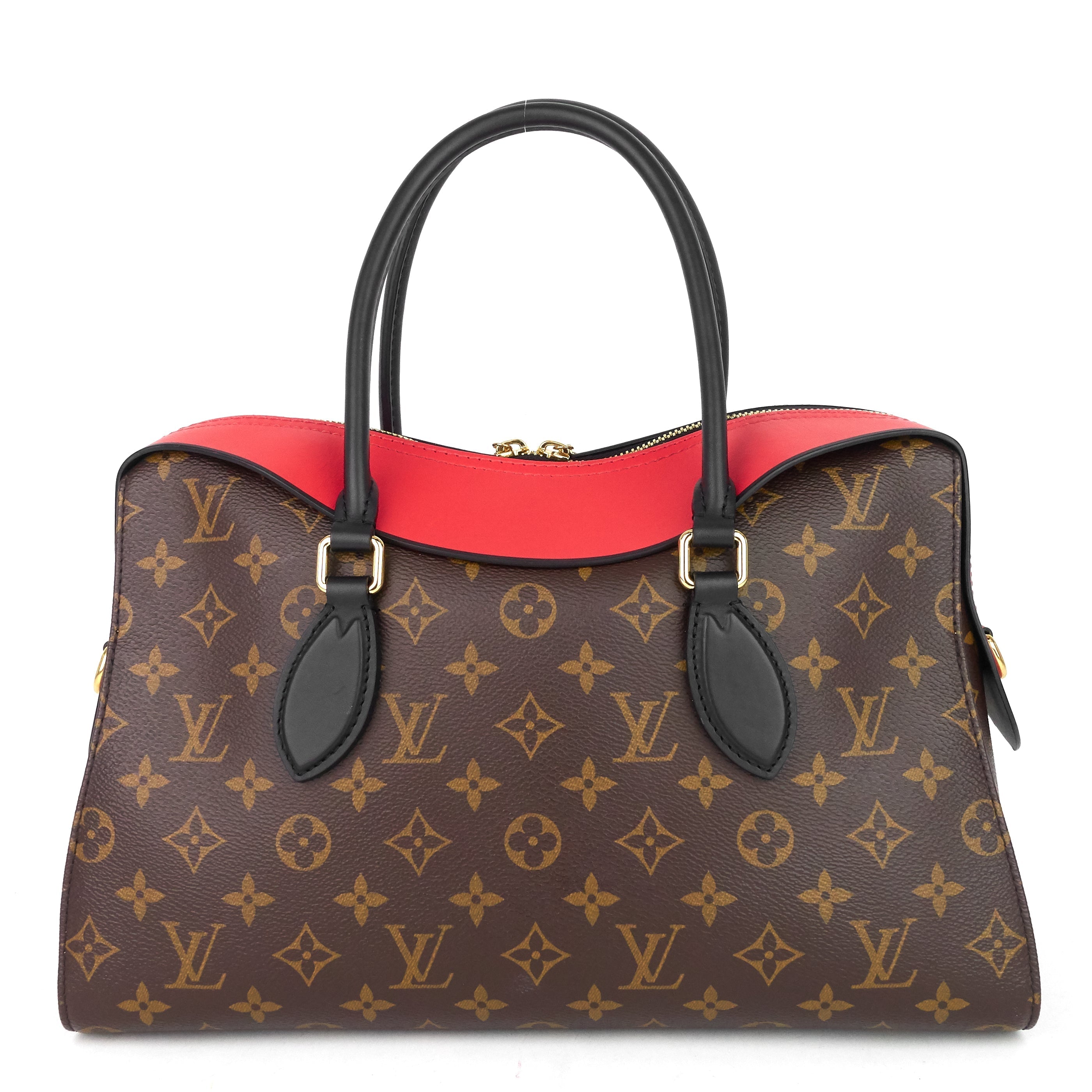 Louis Vuitto Tuileries Monogram Canvas and Tricolour Leather Handbag