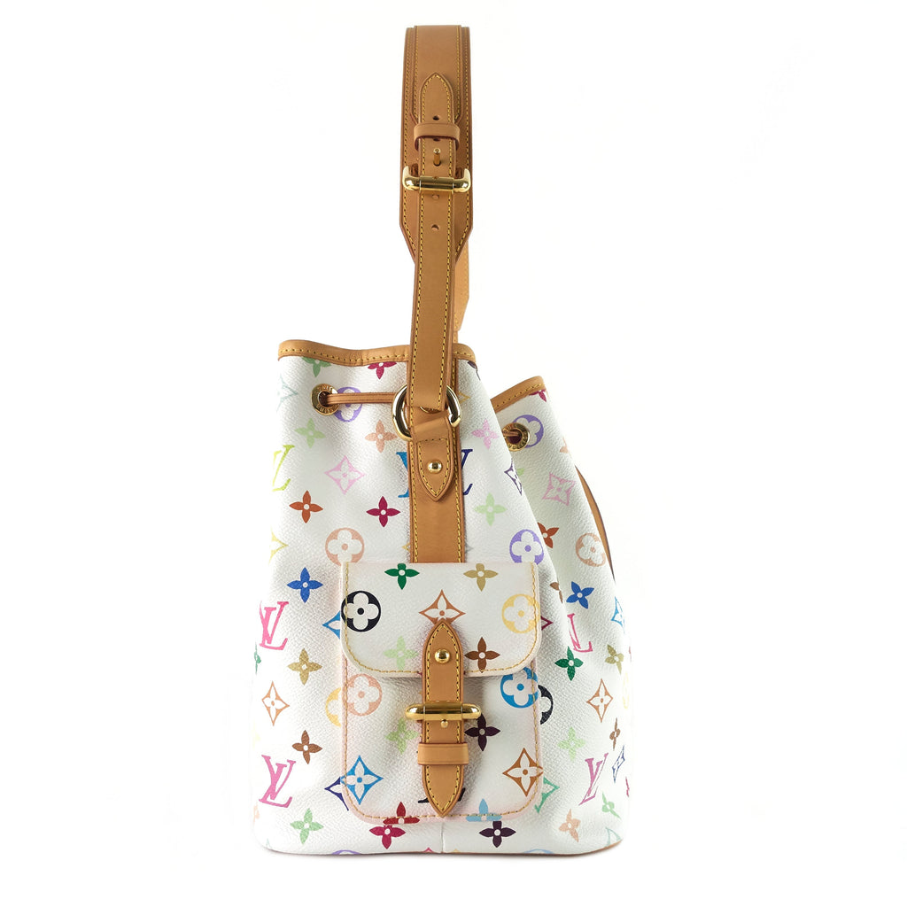 Louis Vuitto Petit NoÃ© Monogram Multicolore Canvas Bag