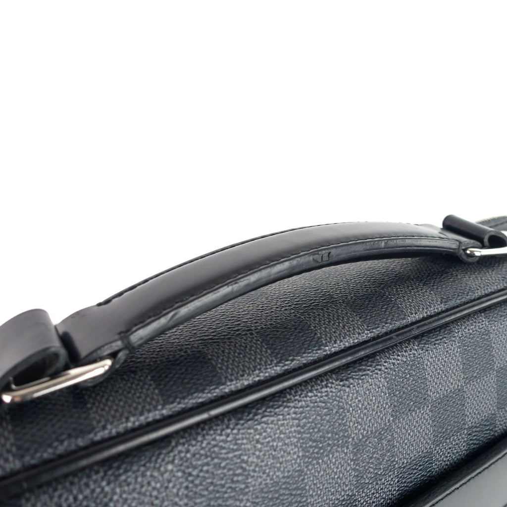 Louis Vuitto Steeve Damier Graphite Canvas Briefcase Bag