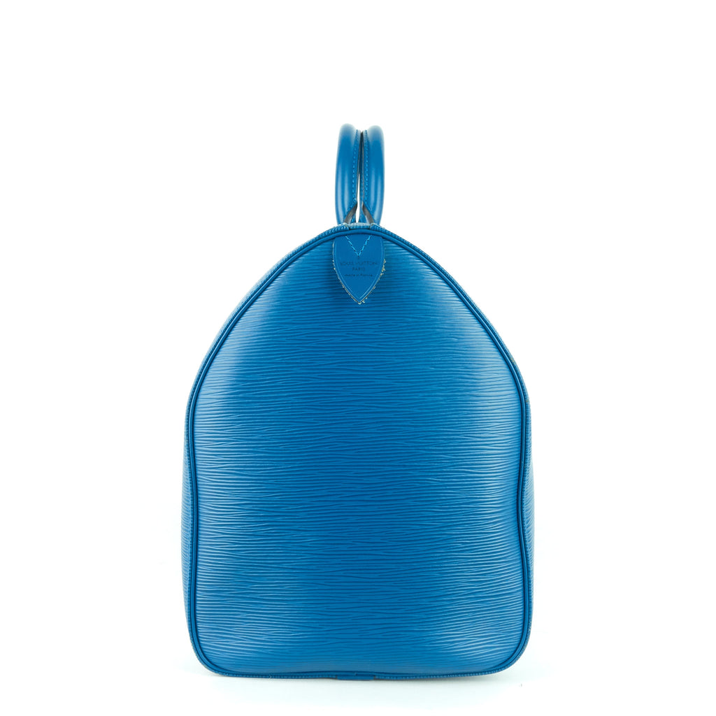 Louis Vuitto Keepall 45 Blue Epi Leather Bag
