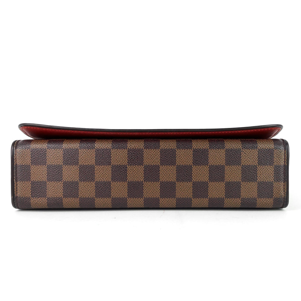 Louis Vuitto Tribeca Long Damier Ebene Canvas Bag