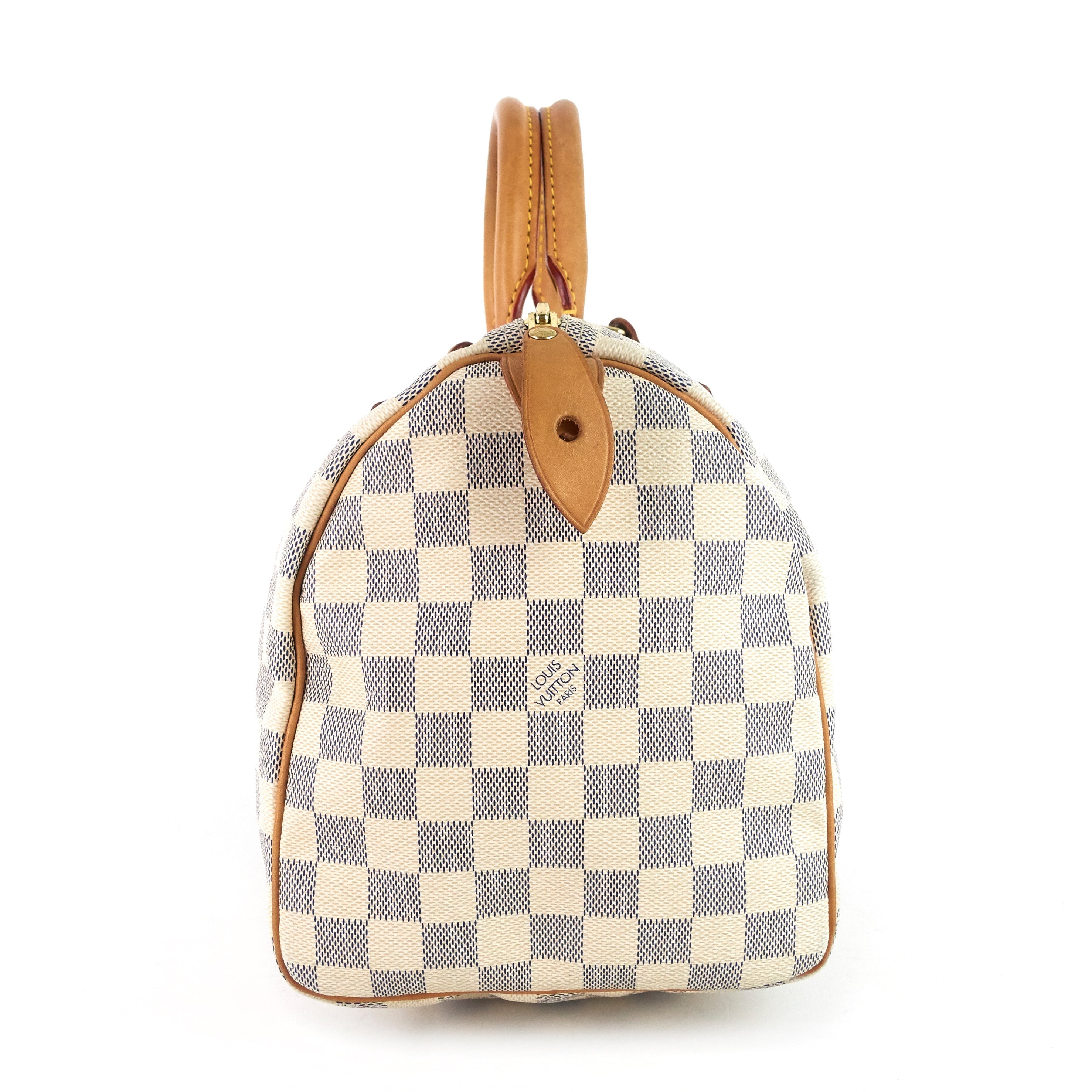 Louis Vuitto Speedy 30 Damier Azur Canvas Handbag