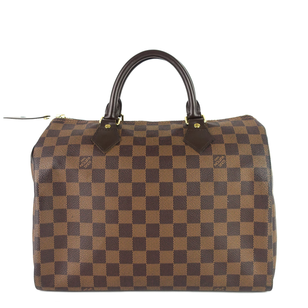 Louis Vuitto Speedy 30 Damier Ebene Canvas Bag