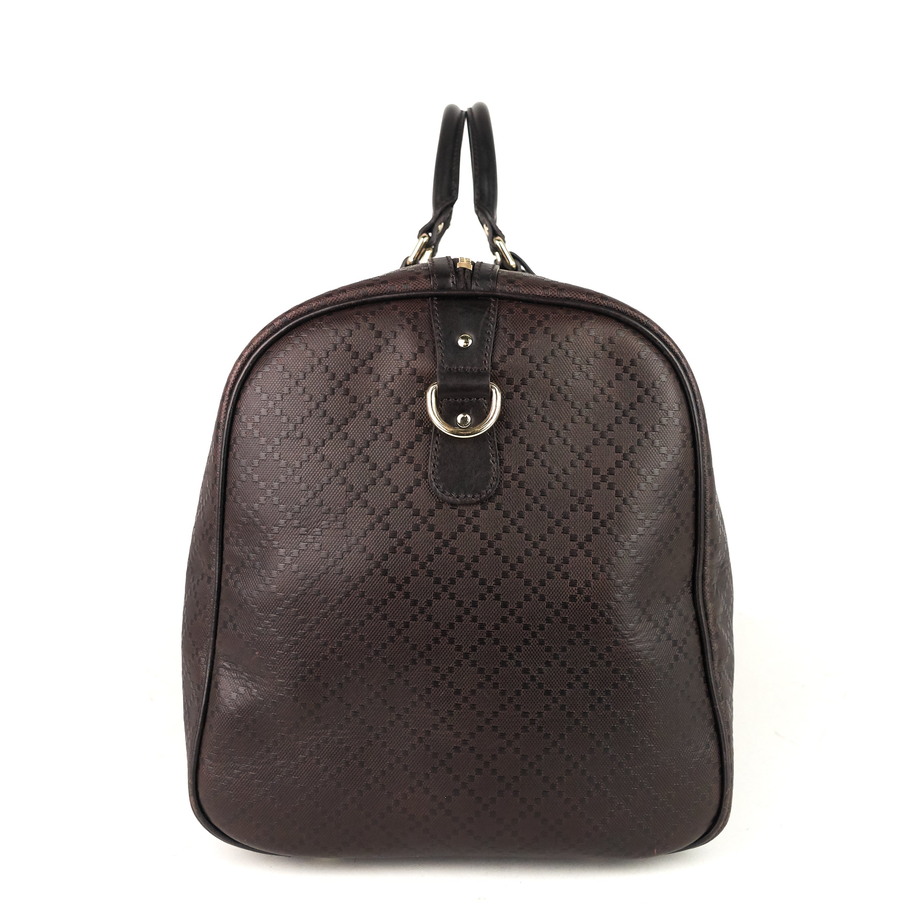 Gucci Bright Diamante Leather Carry-On Duffle Bag