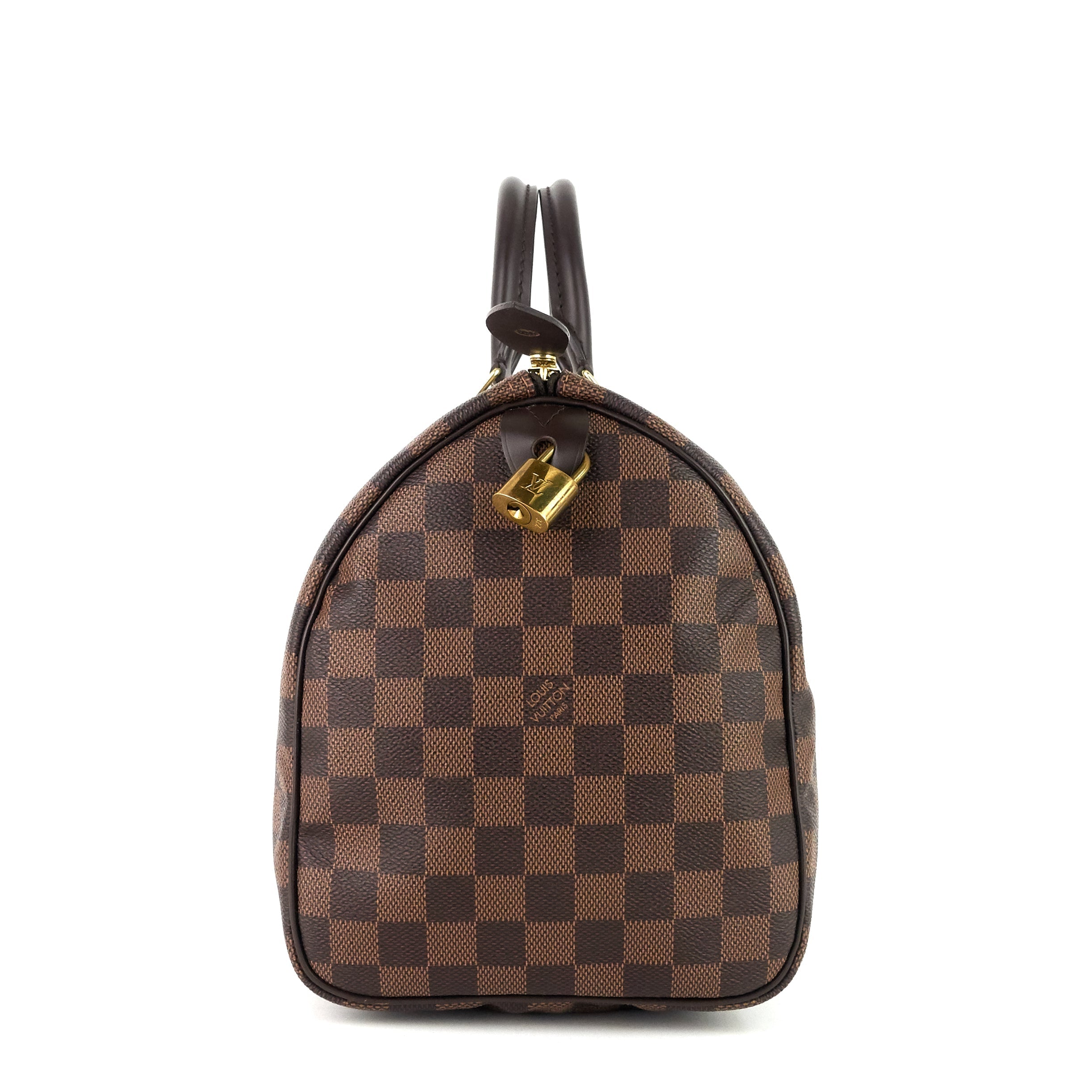 Louis Vuitto Speedy 30 Damier Ebene Canvas Bag