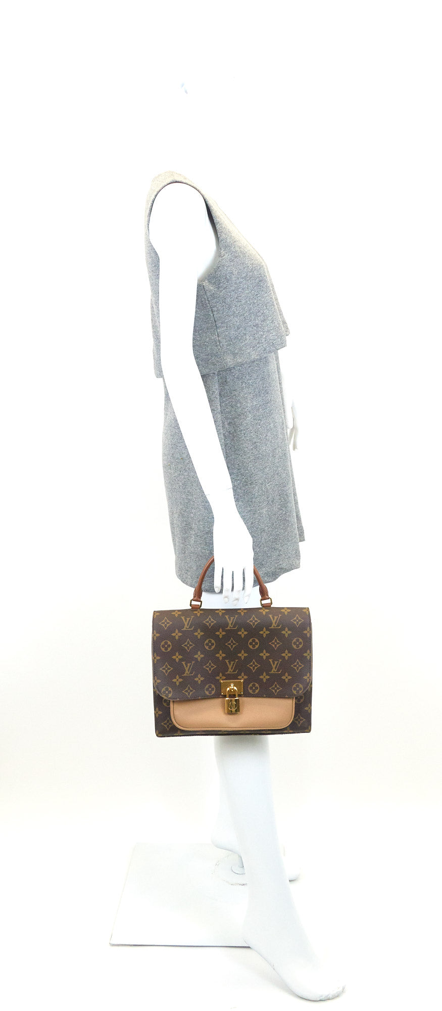 Louis Vuitto Marignan Monogram Canvas Handbag with Strap