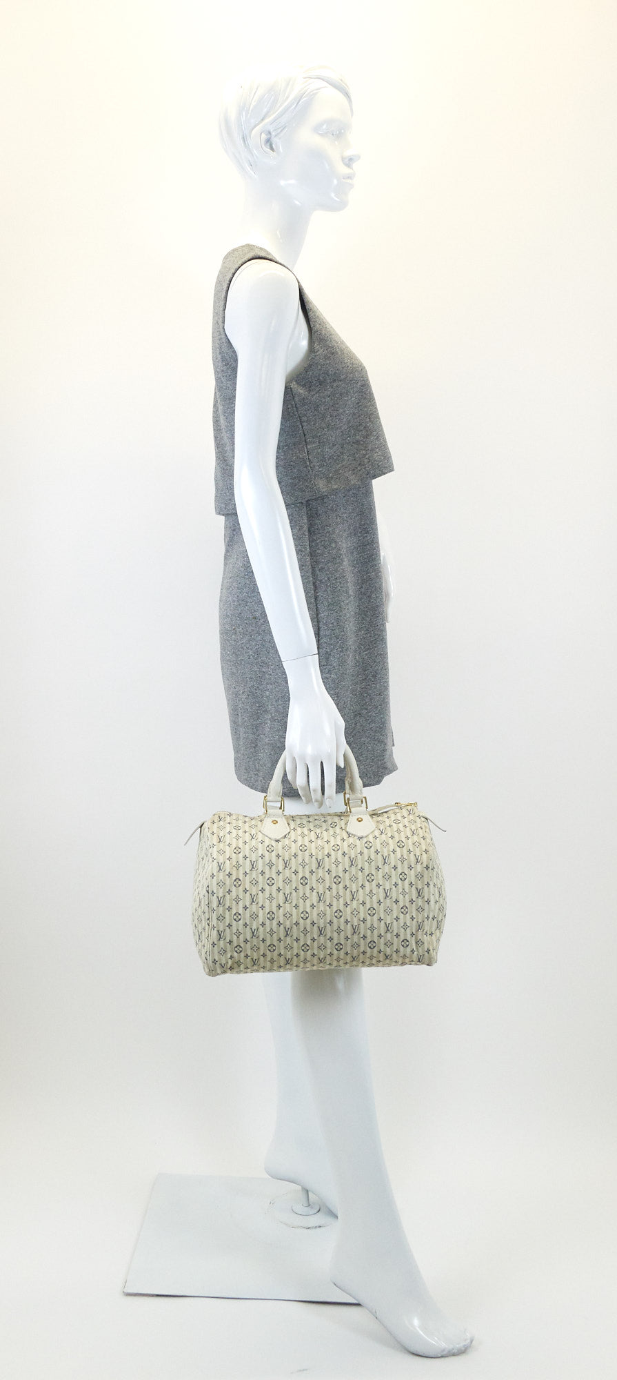 Louis Vuitto Speedy 30 Mini Lin Croisette Monogram Handbag