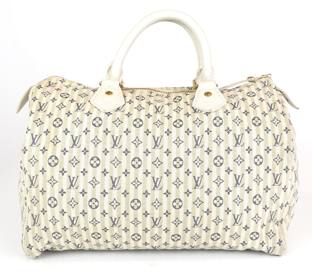 Louis Vuitto Speedy 30 Mini Lin Croisette Monogram Handbag