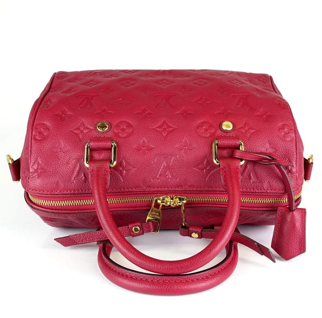 Louis Vuitto Speedy 25 Bandouliere Empreinte Leather Handbag
