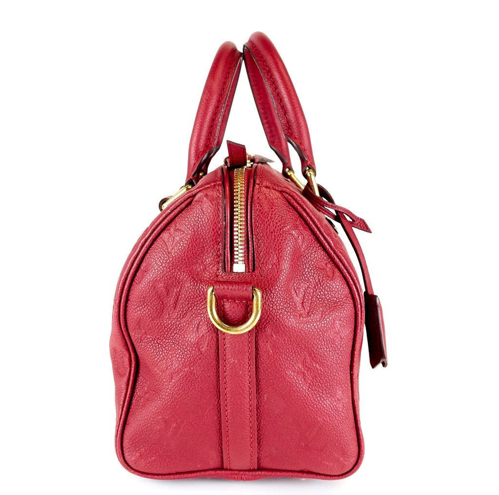 Louis Vuitto Speedy 25 Bandouliere Empreinte Leather Handbag