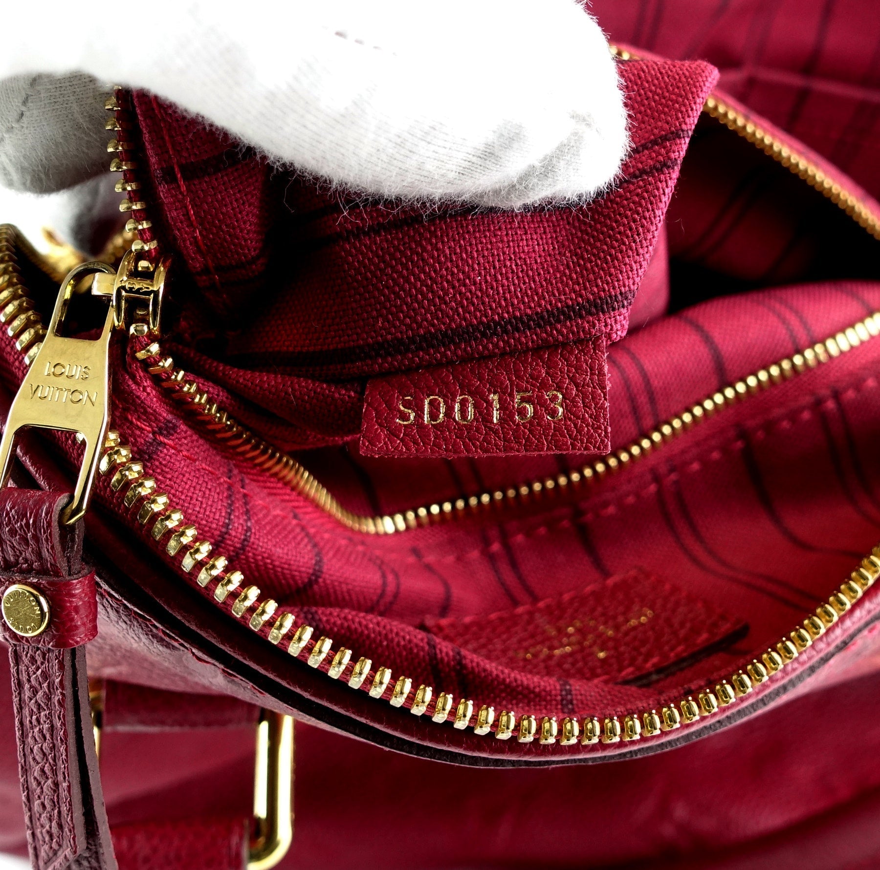 Louis Vuitto Speedy 25 Bandouliere Empreinte Leather Handbag