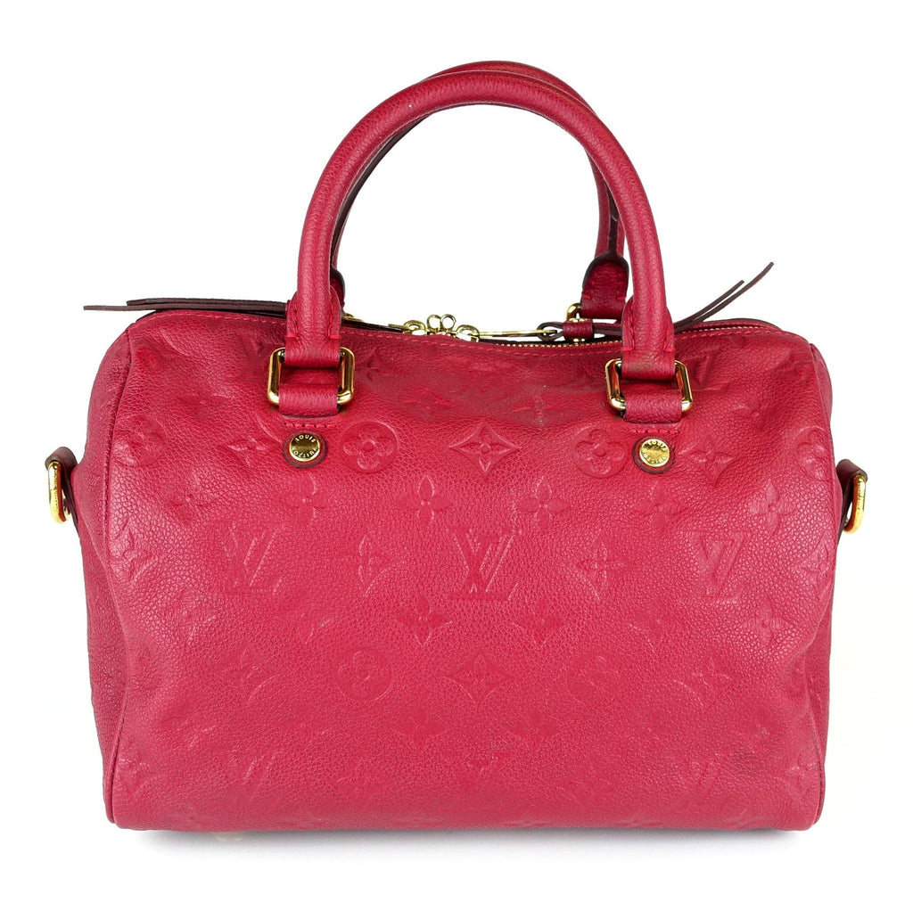 Louis Vuitto Speedy 25 Bandouliere Empreinte Leather Handbag