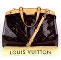 Louis Vuitto Brea MM Monogram Patent Leather Handbag