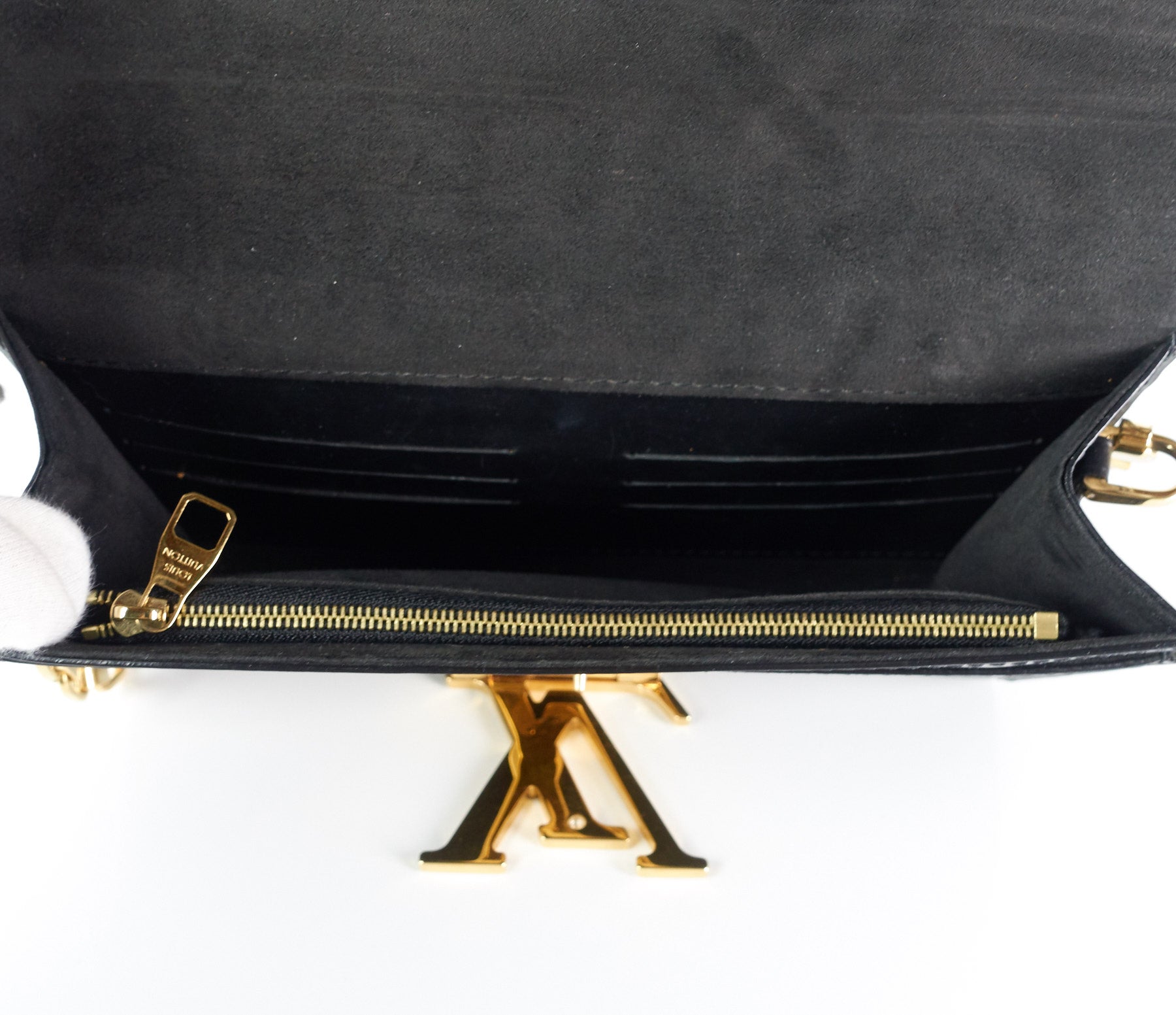 Louis Vuitto Louise GM Calf Leather Chain Bag