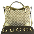 Gucci Bree Monogram Canvas Convertible Top Handle Bag