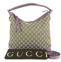 Gucci Monogram Canvas Hobo Bag