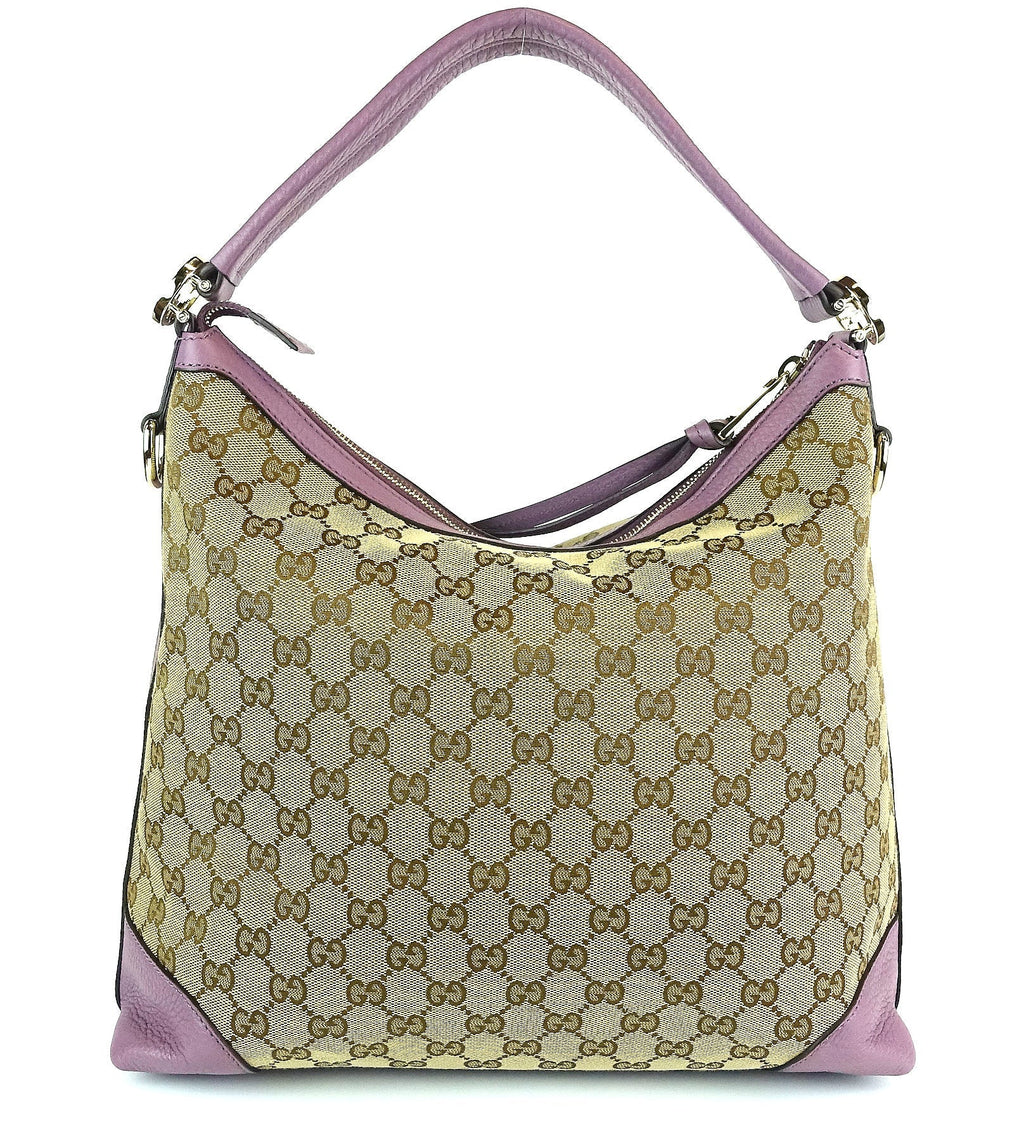 Gucci Monogram Canvas Hobo Bag