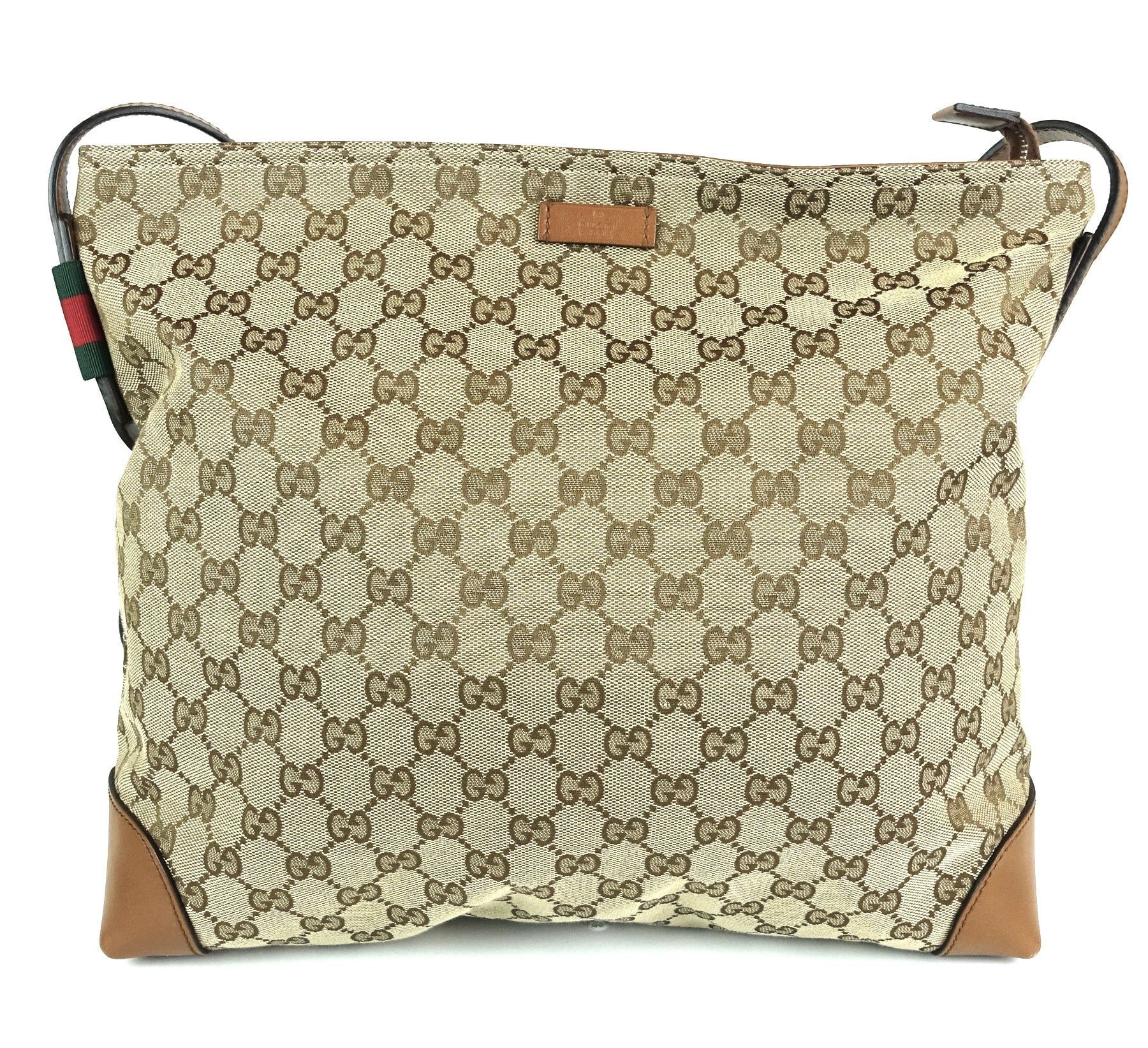 Gucci Monogram Canvas Large Messenger Bag