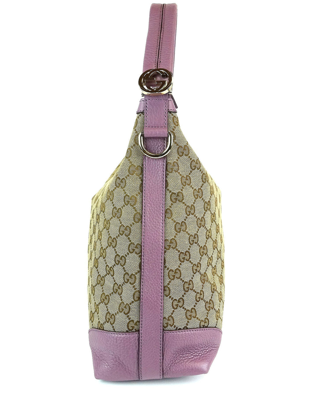 Gucci Monogram Canvas Hobo Bag