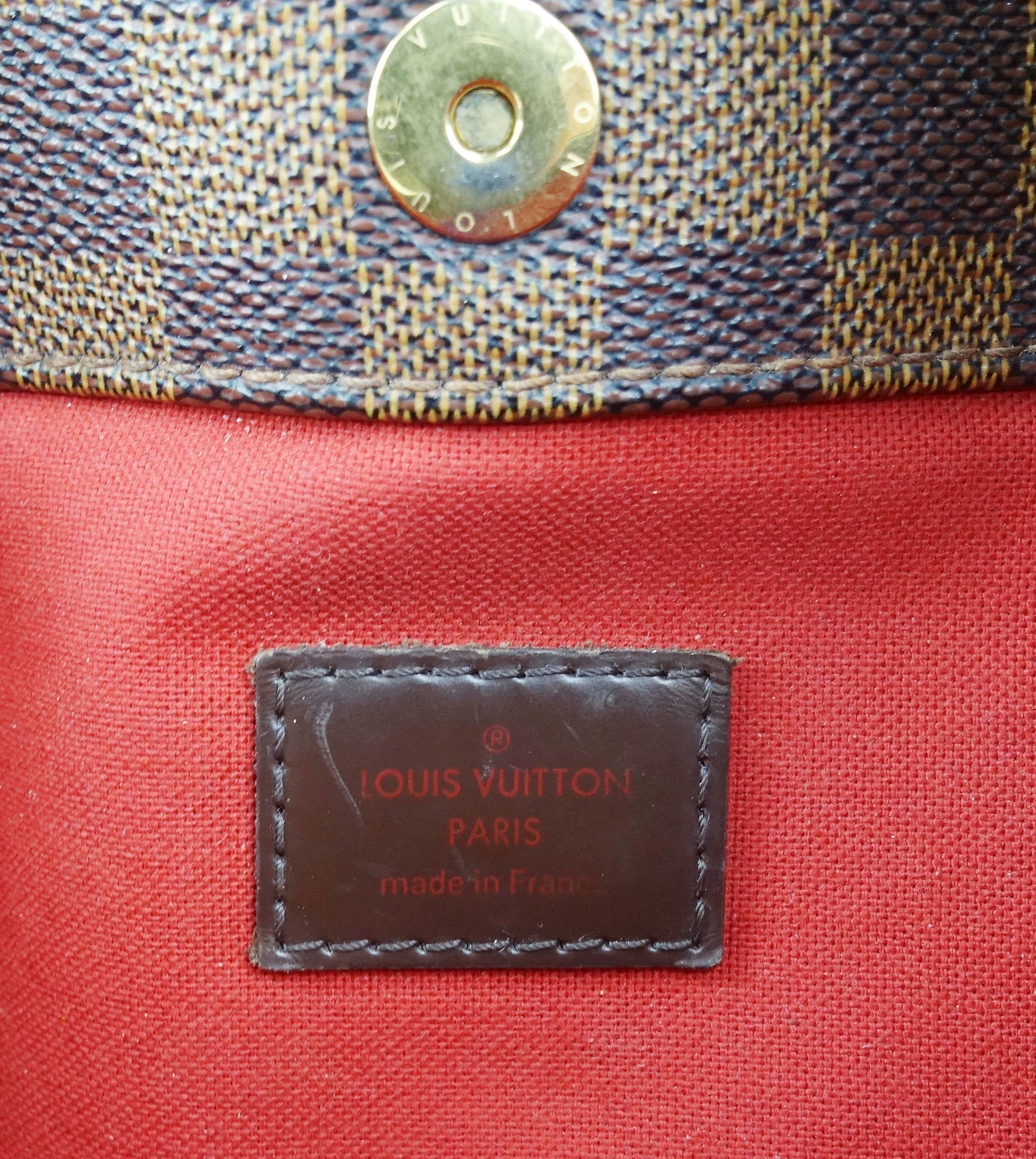 Louis Vuitto Bloomsbury PM Damier Ebene Canvas Bag