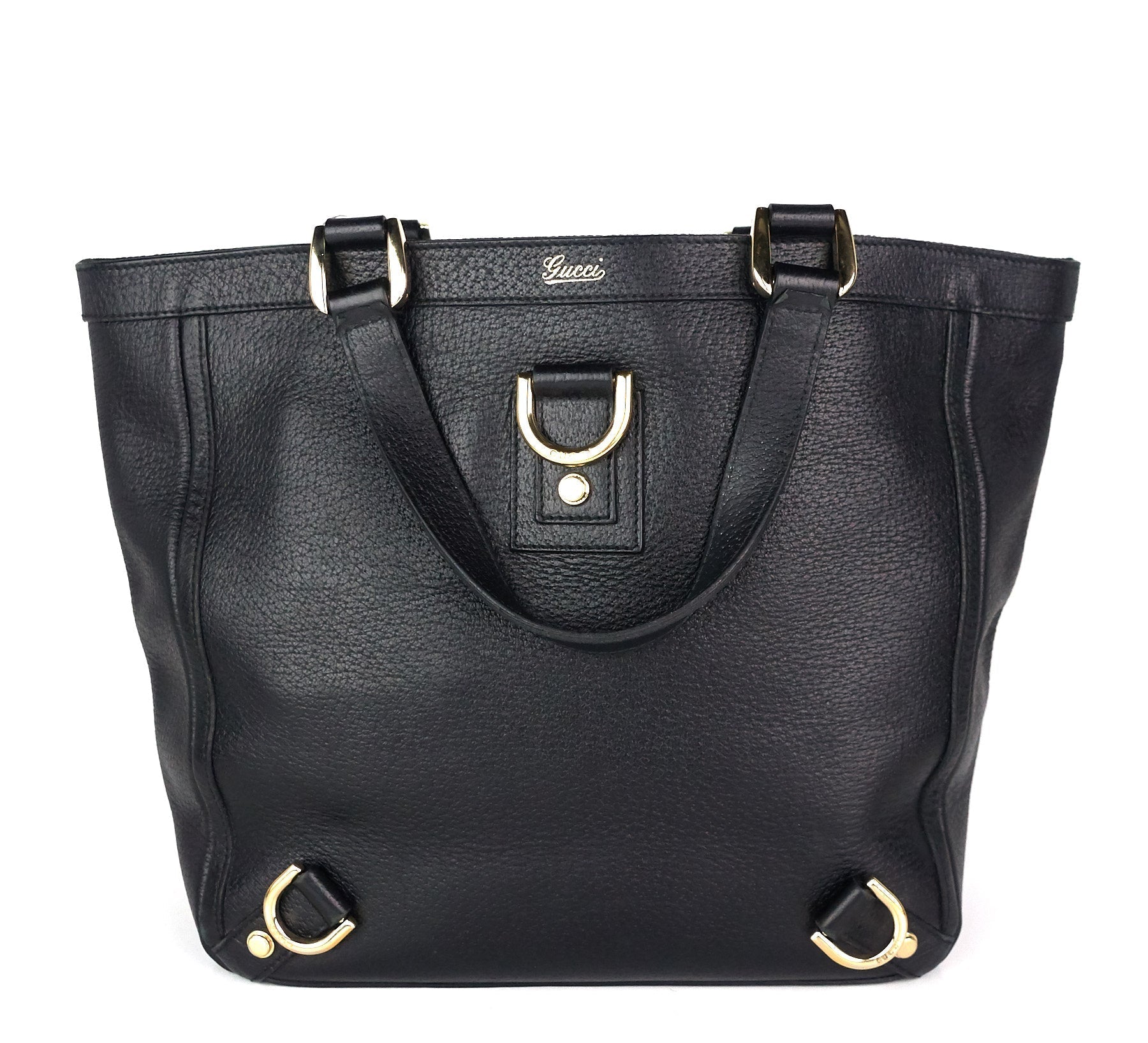Gucci Abbey Leather D-Ring Medium Tote Bag