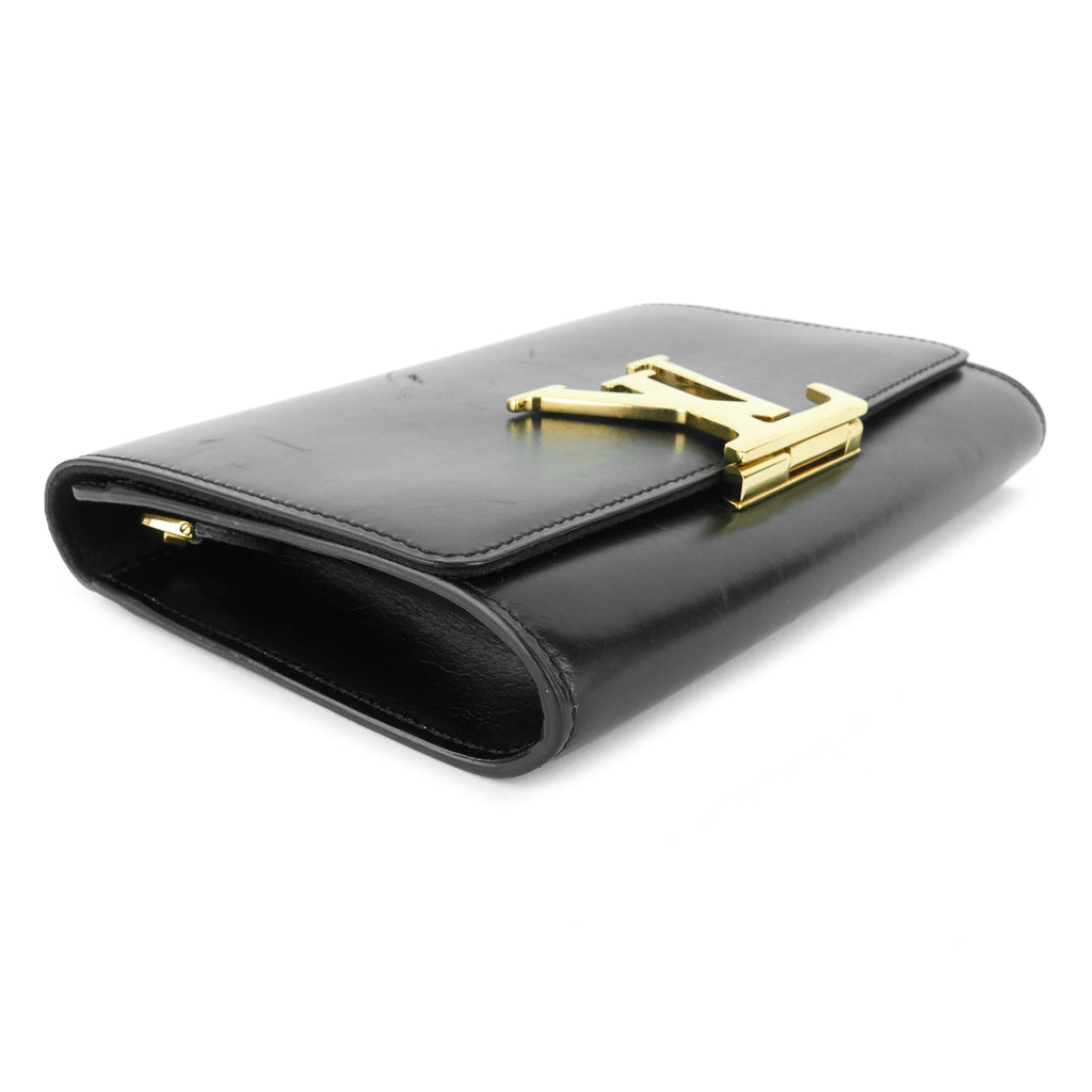 Louis Vuitto Louise GM Chain Calfskin Leather Bag