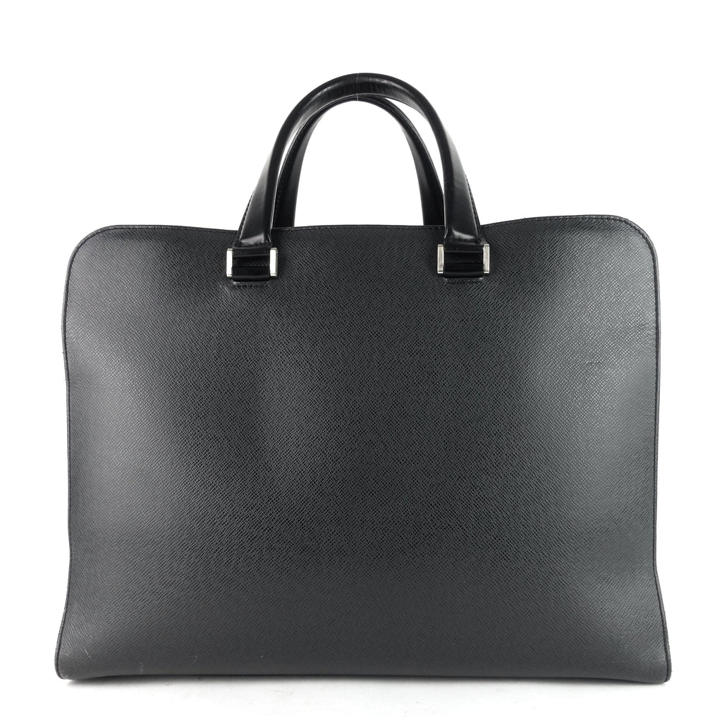 Louis Vuitto Nevski Taiga Leather Briefcase Bag