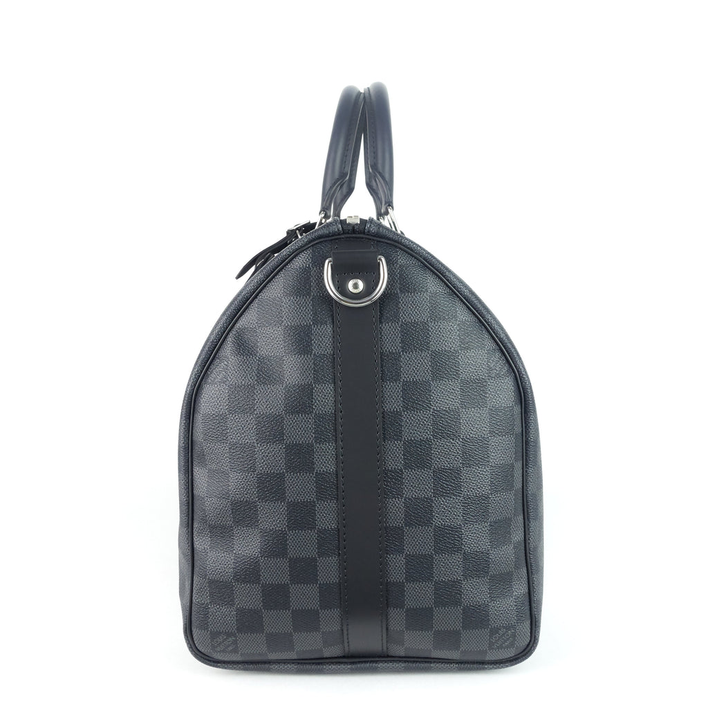 Louis Vuitto Keepall 45 BandouliÃ¨re My LV Heritage Damier Graphite Bag