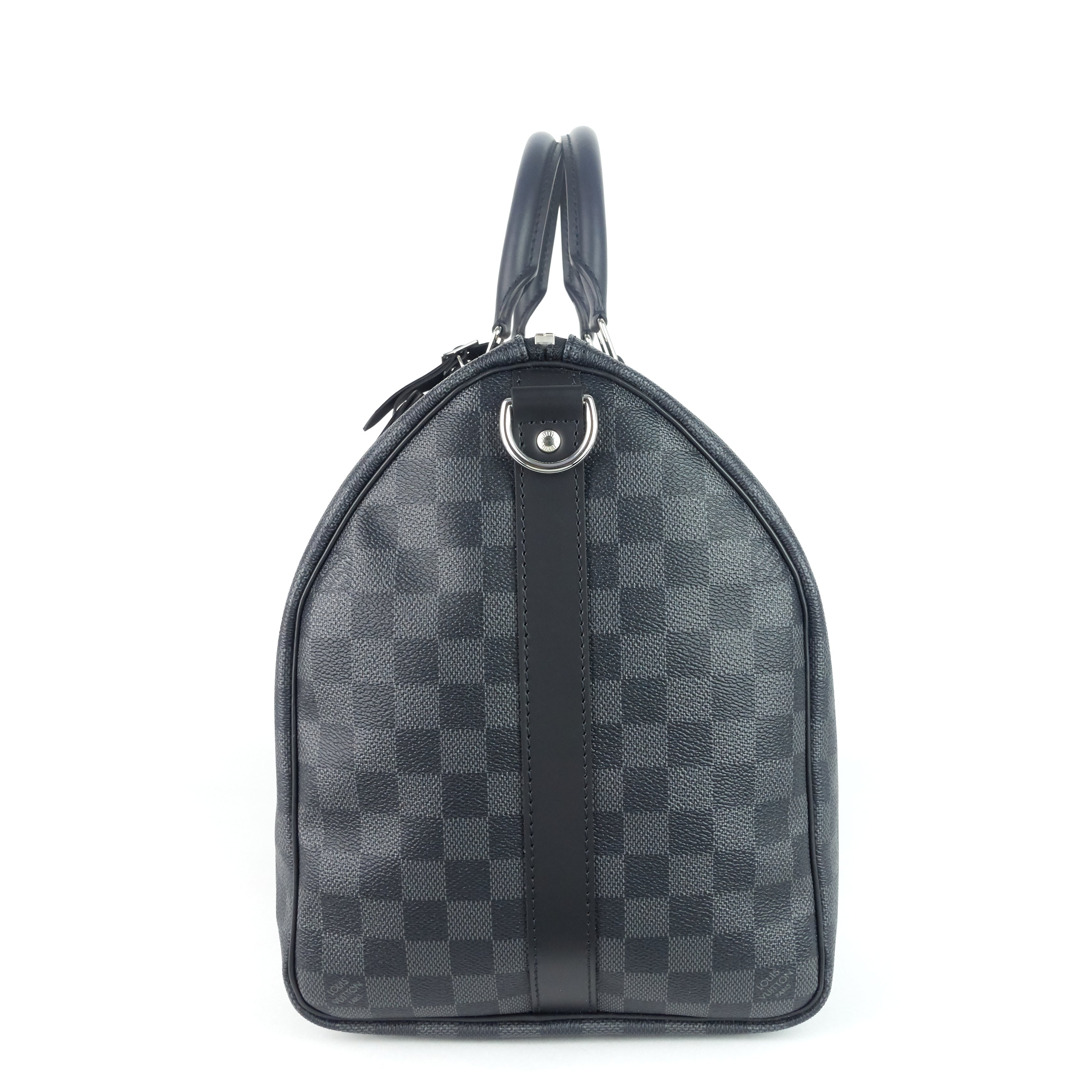Louis Vuitto Keepall 45 BandouliÃ¨re My LV Heritage Damier Graphite Bag