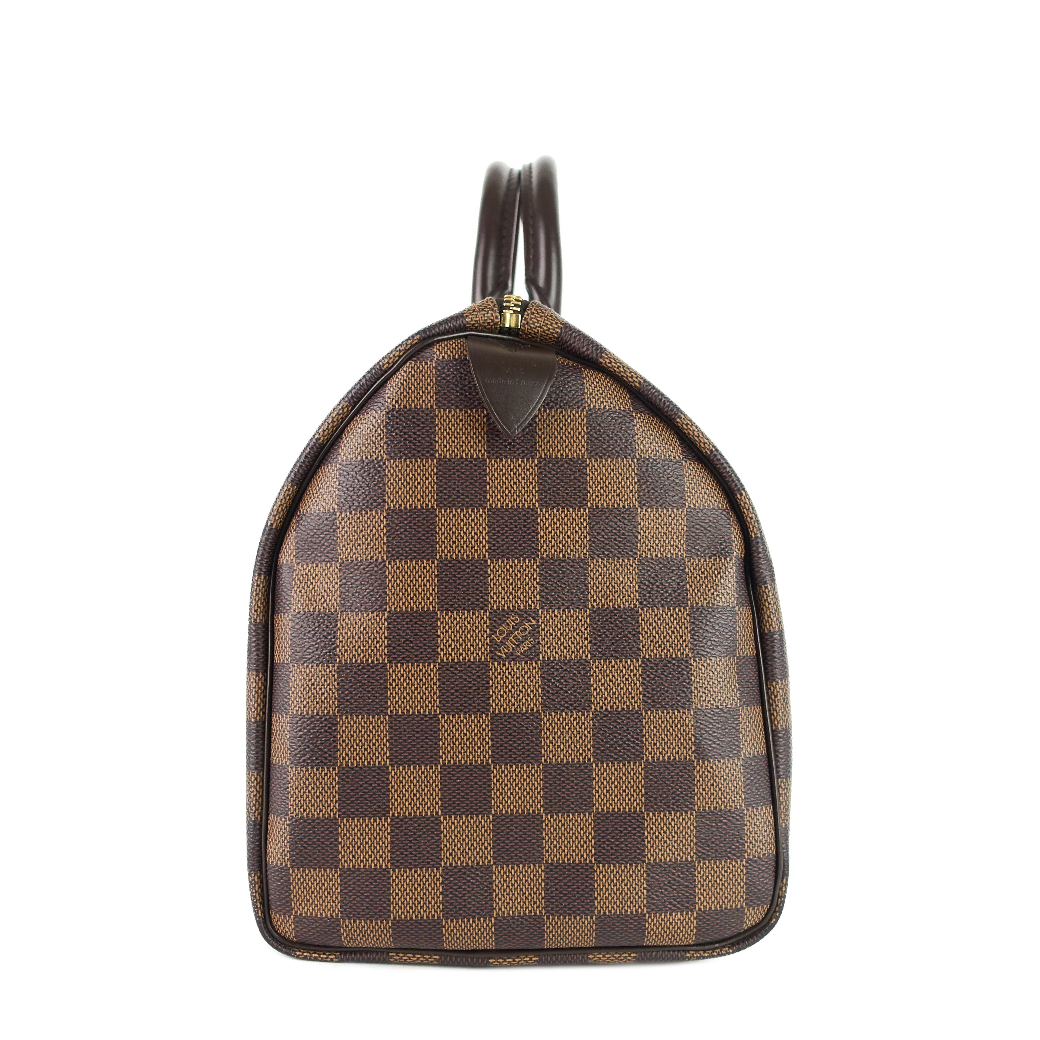 Louis Vuitto Speedy 30 Damier Ebene Canvas Bag