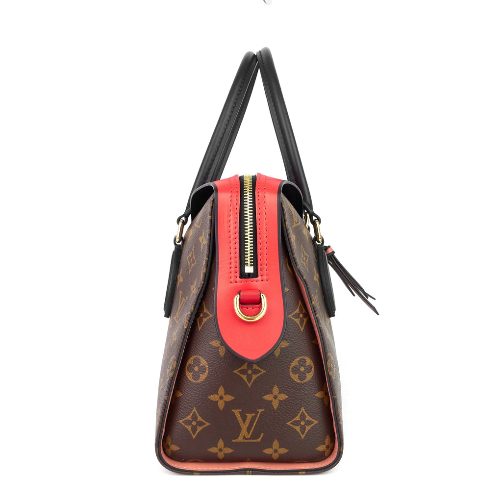 Louis Vuitto Tuileries Monogram Canvas and Tricolour Leather Handbag