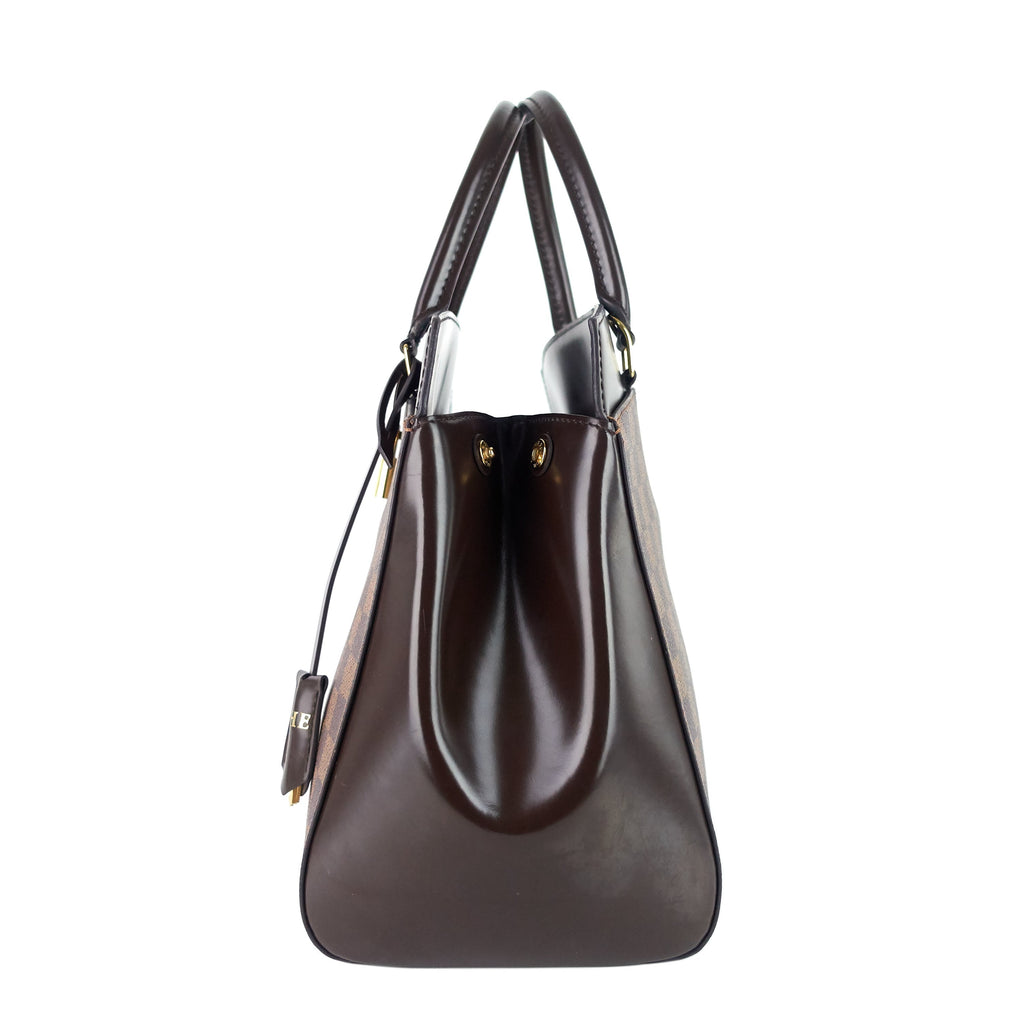 Louis Vuitto Rivoli MM Damier Ebene Canvas Tote Bag