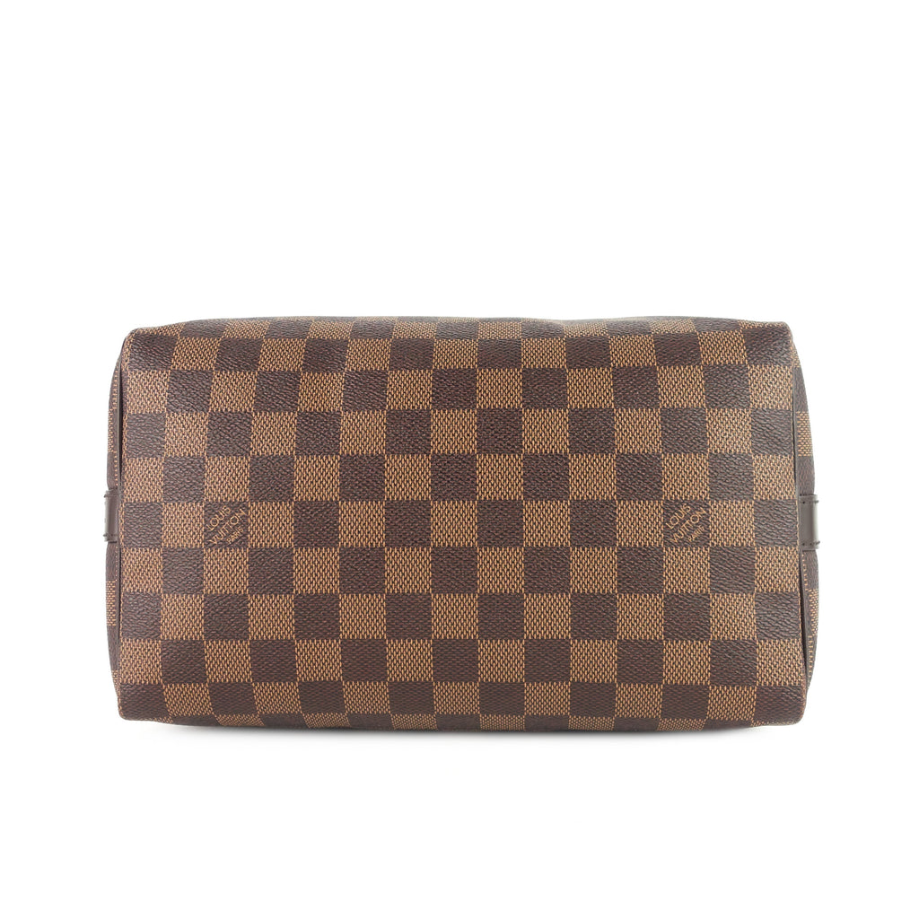 Louis Vuitto Speedy BandouliÃ¨re 25 Damier Ebene Canvas Bag