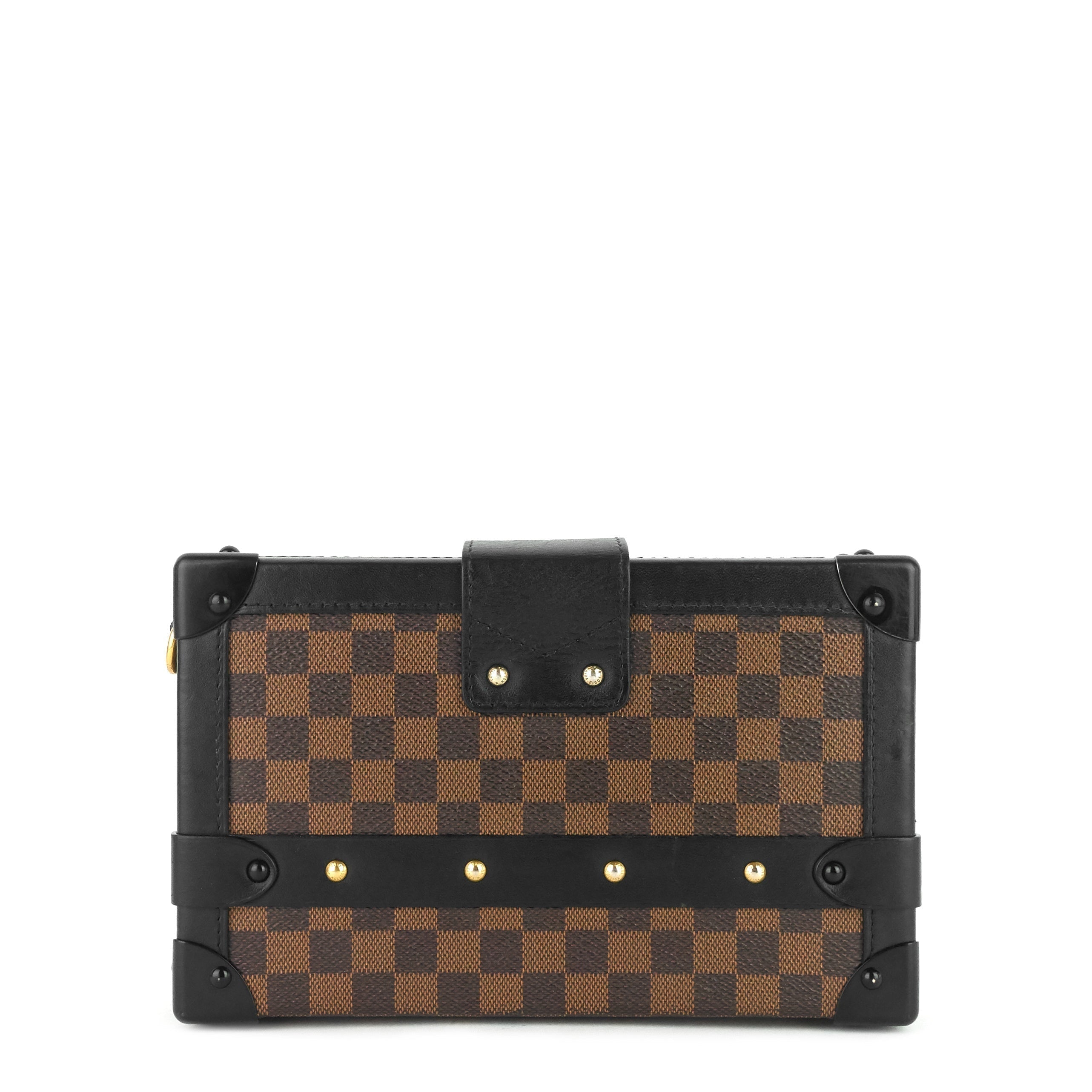 Louis Vuitto Petite Malle Damier Ebene Cavas Bag
