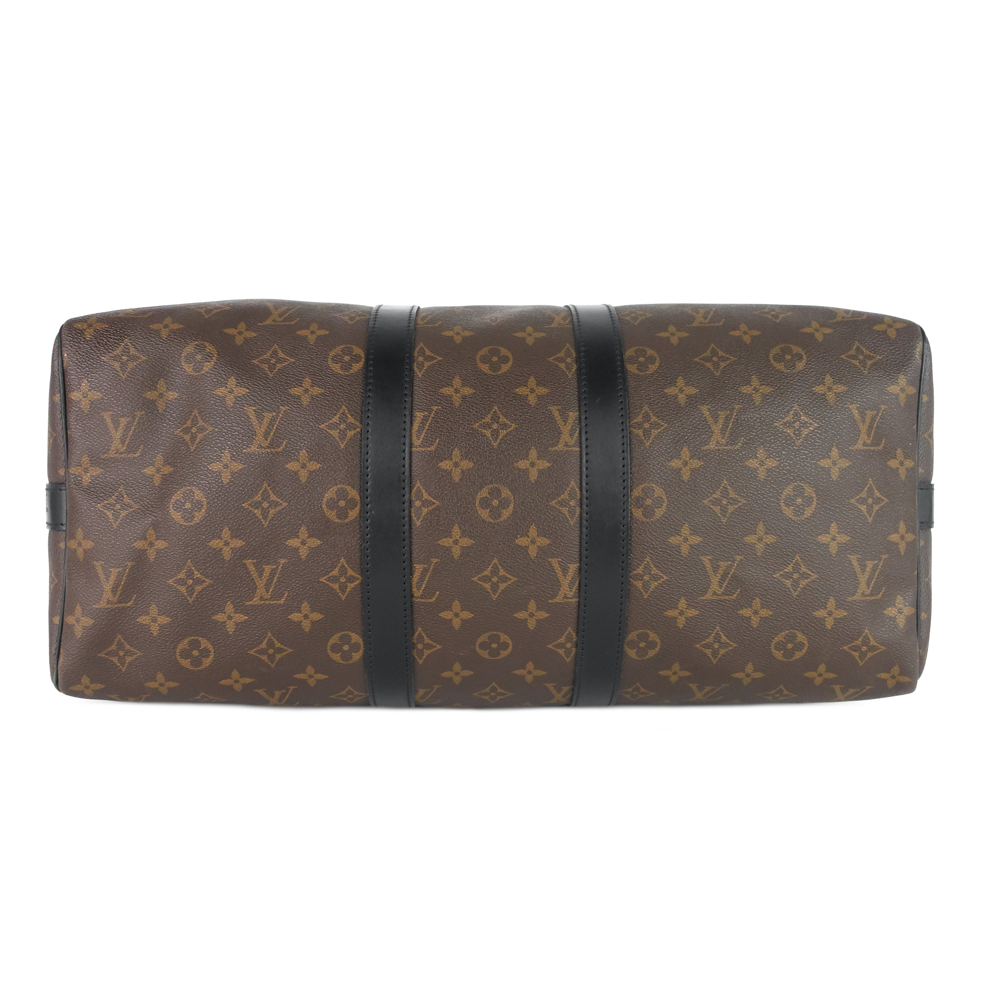 Louis Vuitto Keepall 45 BandouliÃ¨re Macassar Monogram Canvas Bag