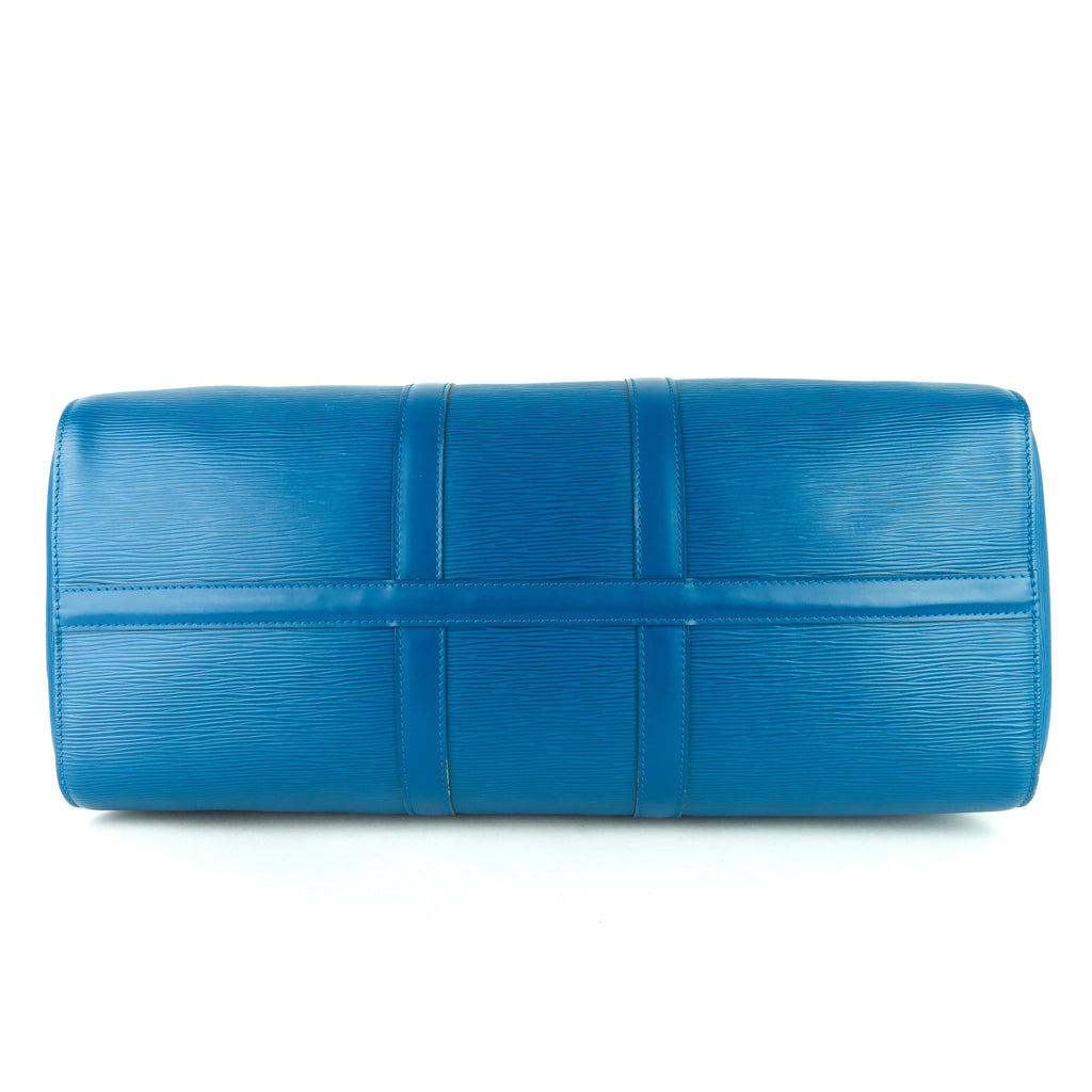 Louis Vuitto Keepall 45 Blue Epi Leather Bag