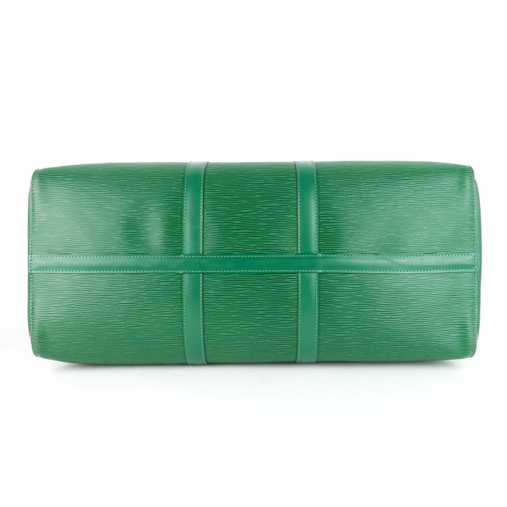 Louis Vuitto Keepall 50 Green Epi Leather Bag