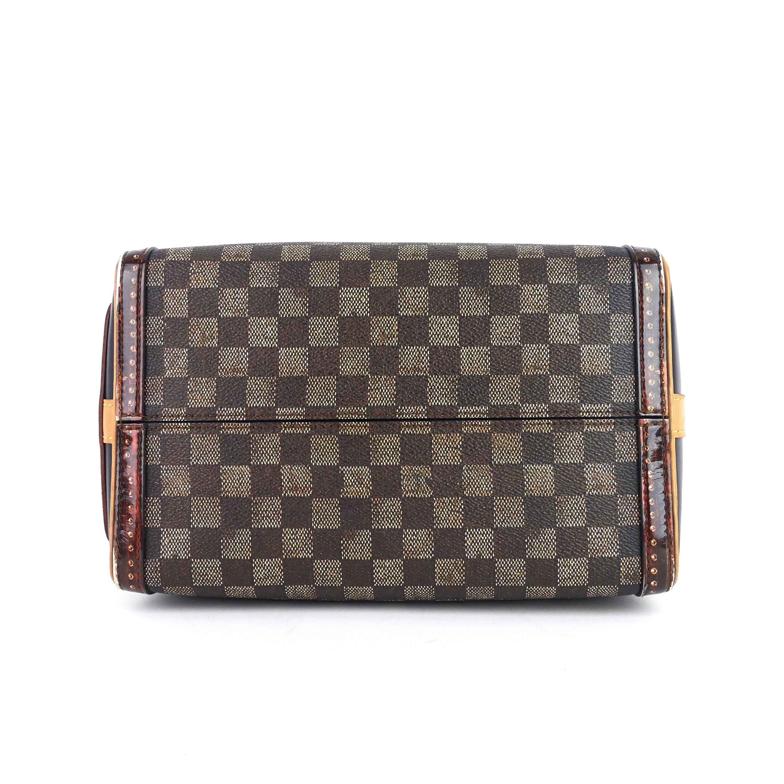 Louis Vuitto Speedy Noir 25 BandouliÃ¨re Time Trunk Coated Canvas Bag