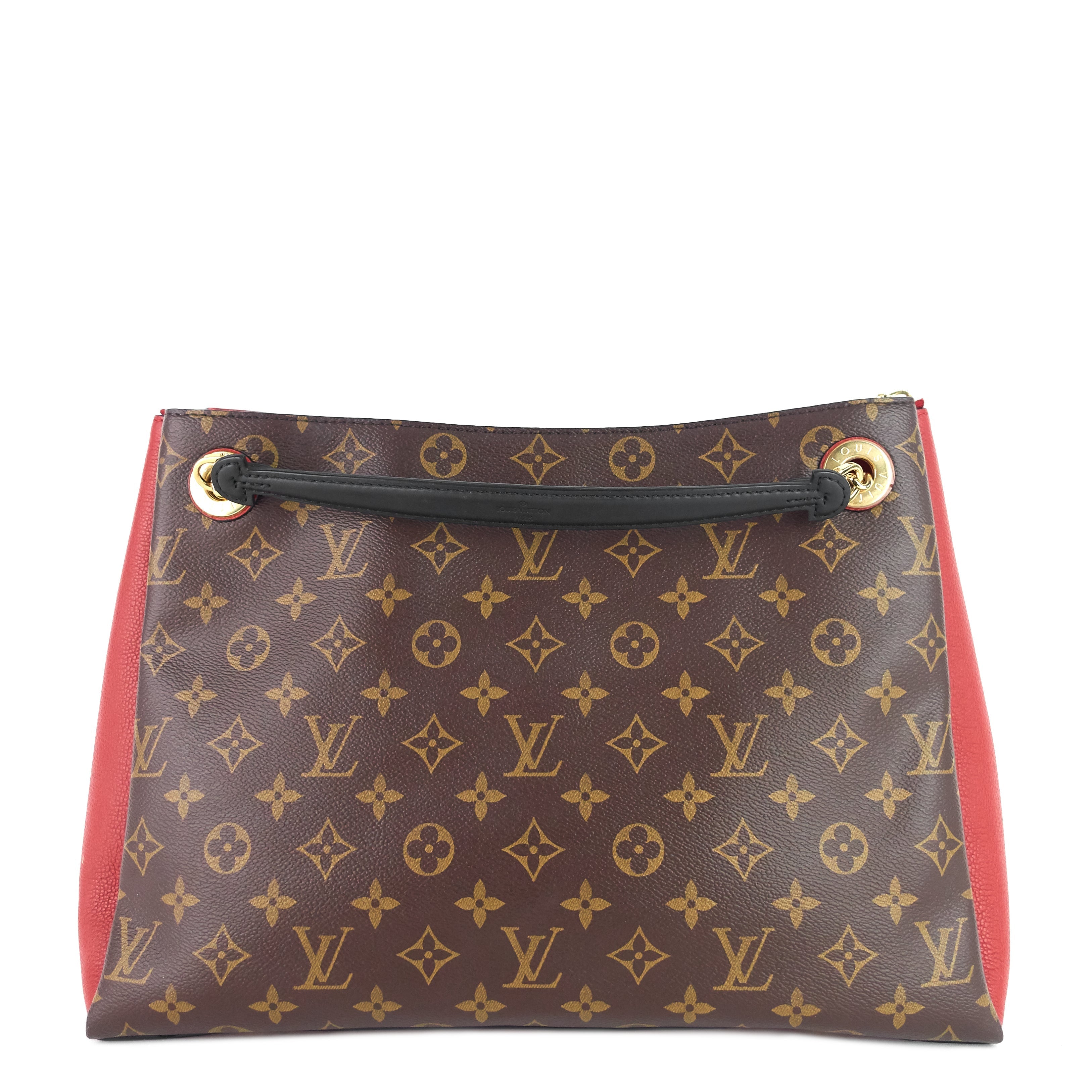 Louis Vuitto SurÃ¨ne MM Monogram Canvas and Calfskin Leather Tote Bag